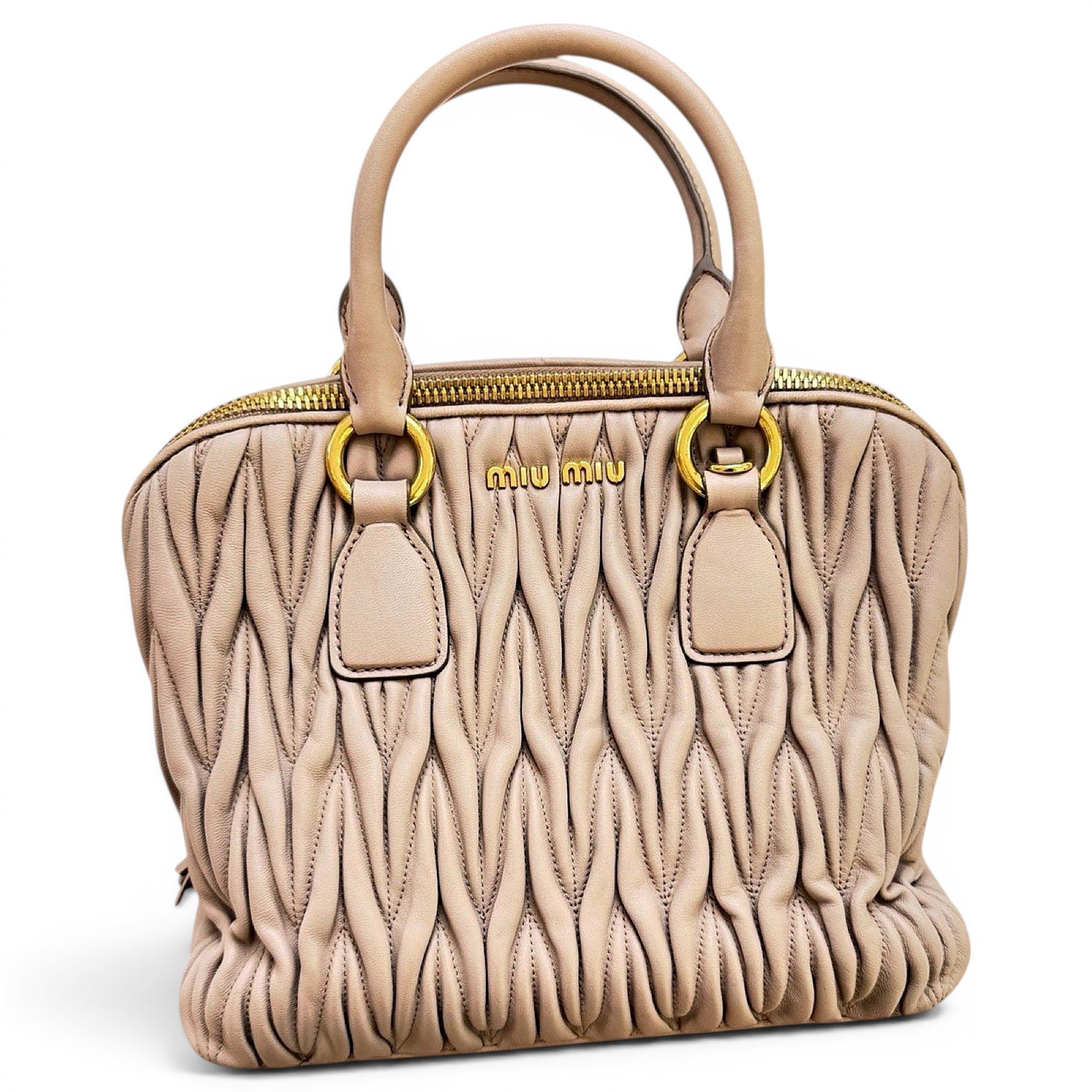 Miu Wander leather handbag