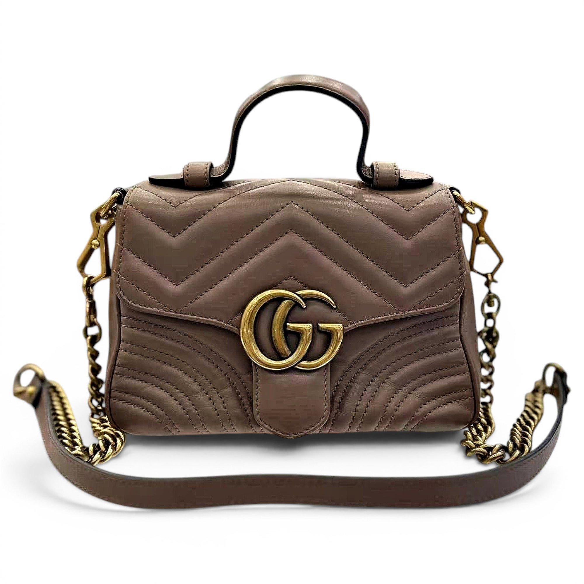 GG Marmont Flap leather handbag