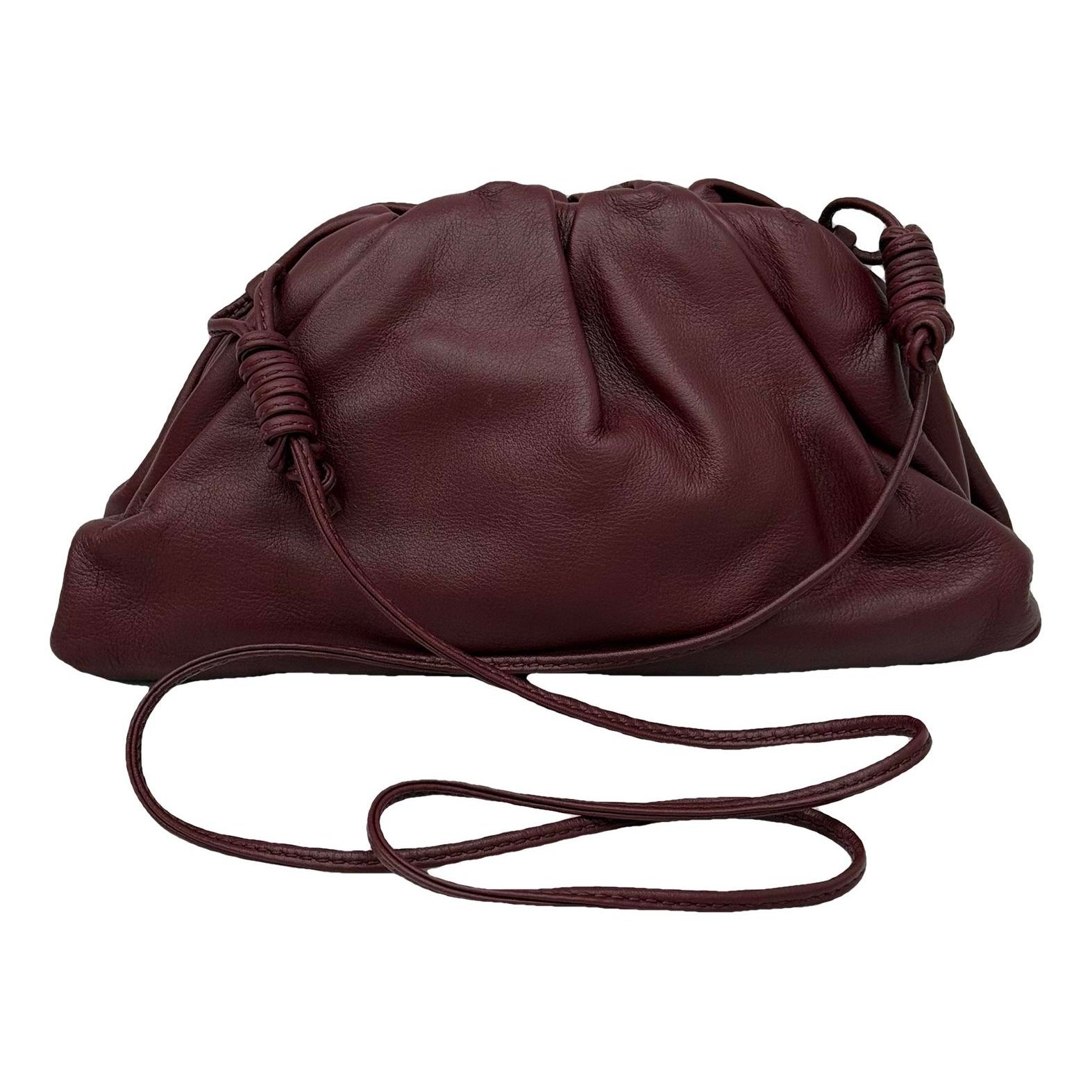 Pouch leather handbag