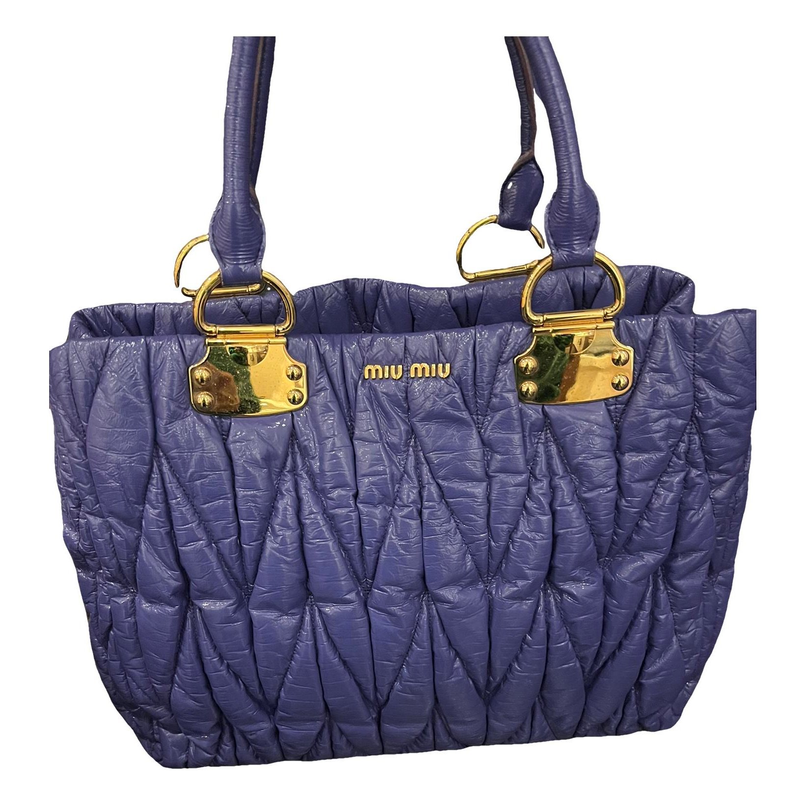 Miu Miu Patent leather tote