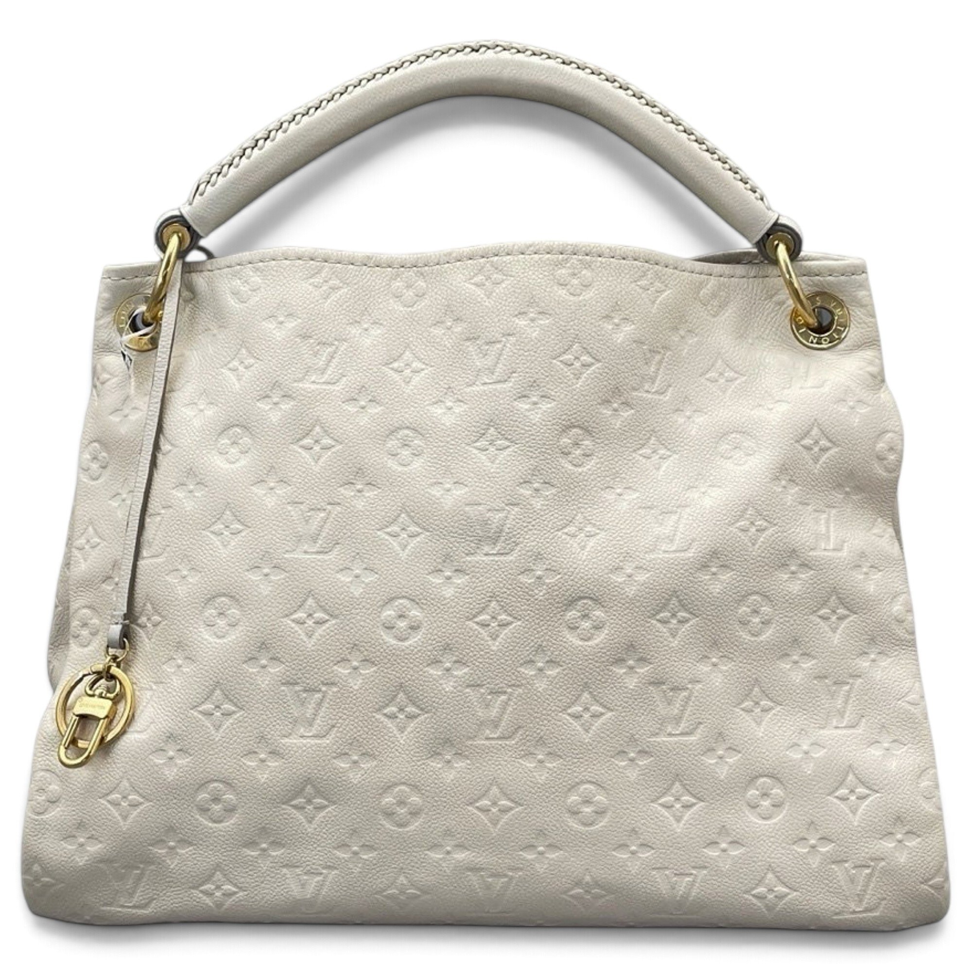 Artsy leather handbag