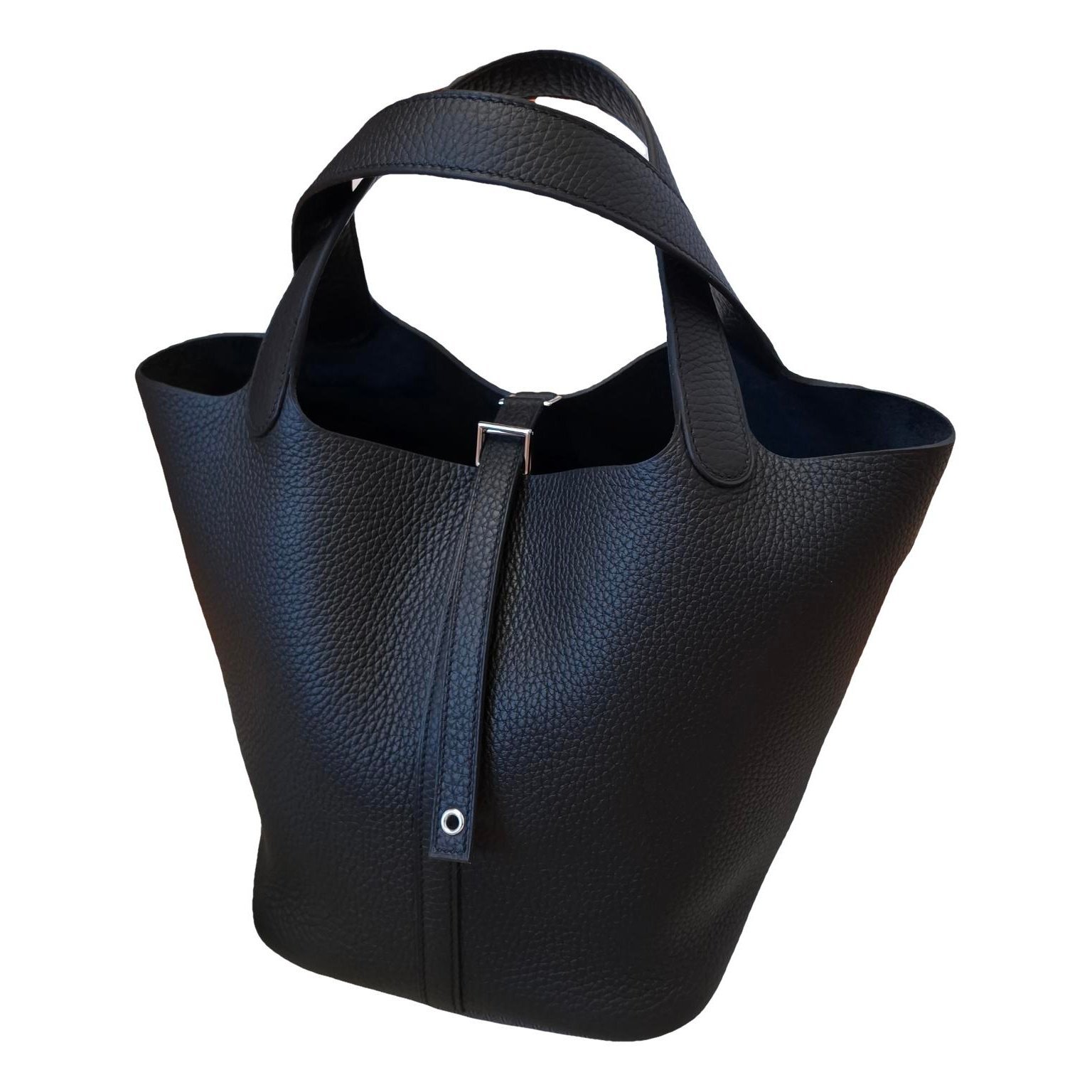Picotin leather tote