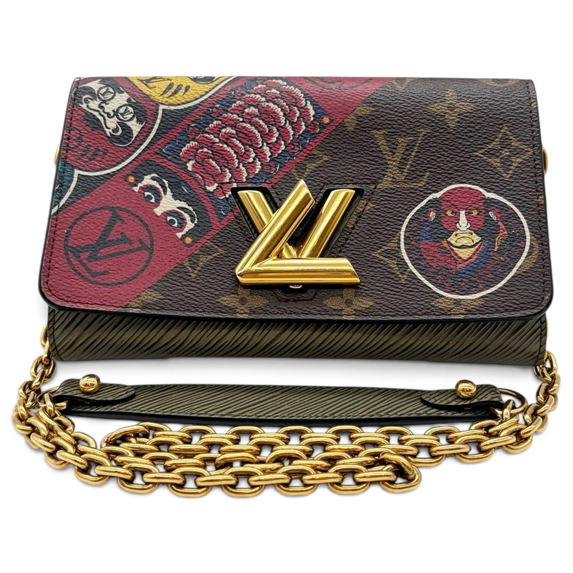 Twist Long Chain Wallet leather crossbody bag