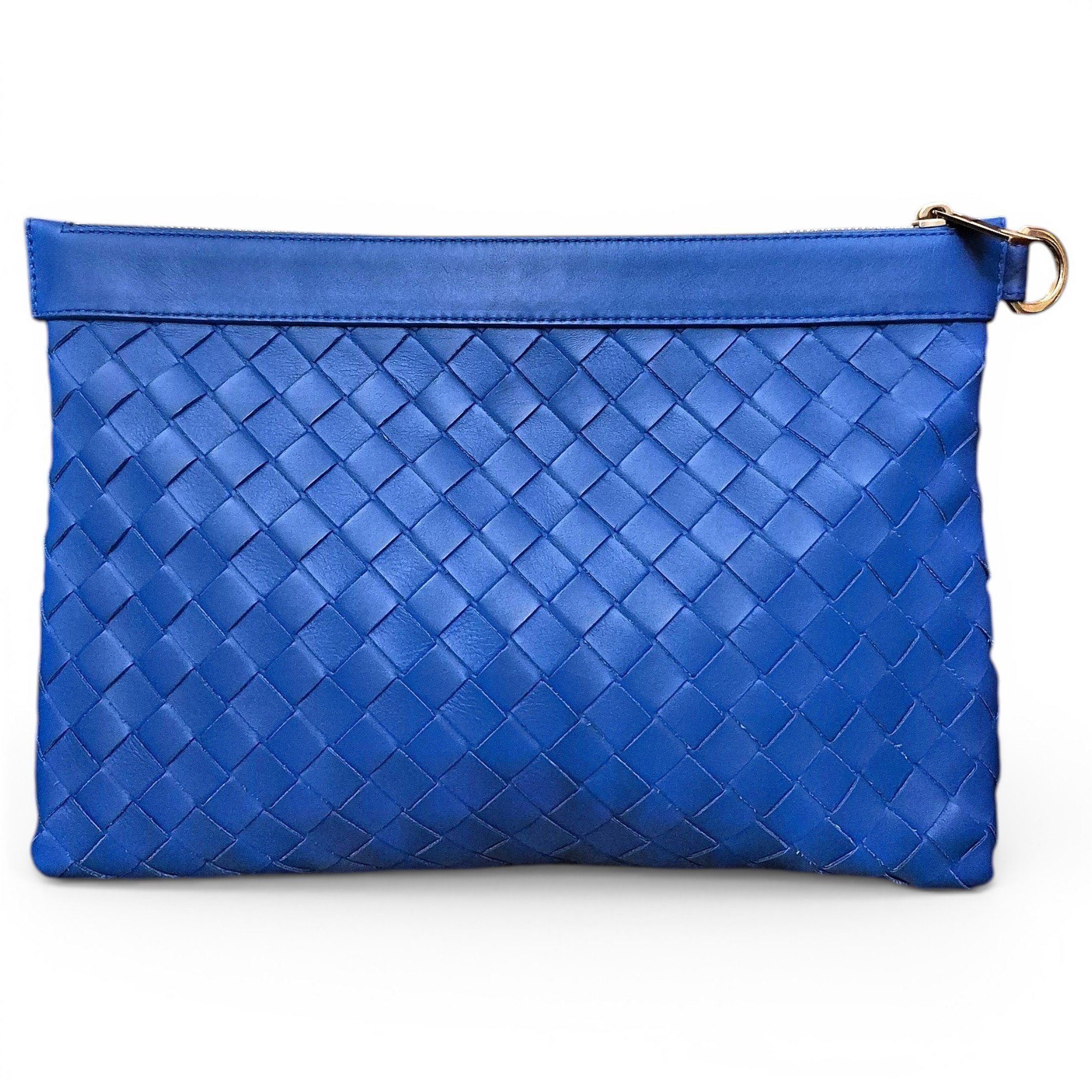 Leather clutch bag