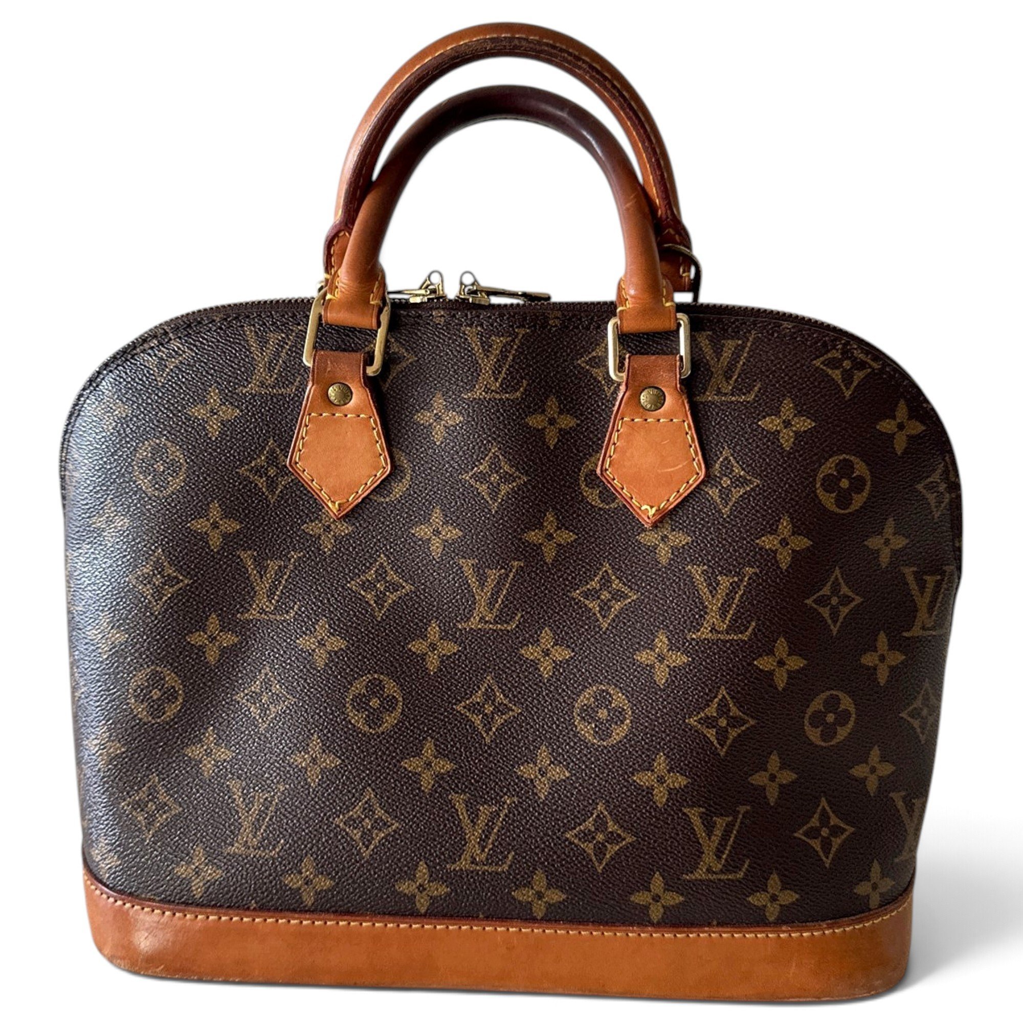 Louis Vuitton Alma leather handbag