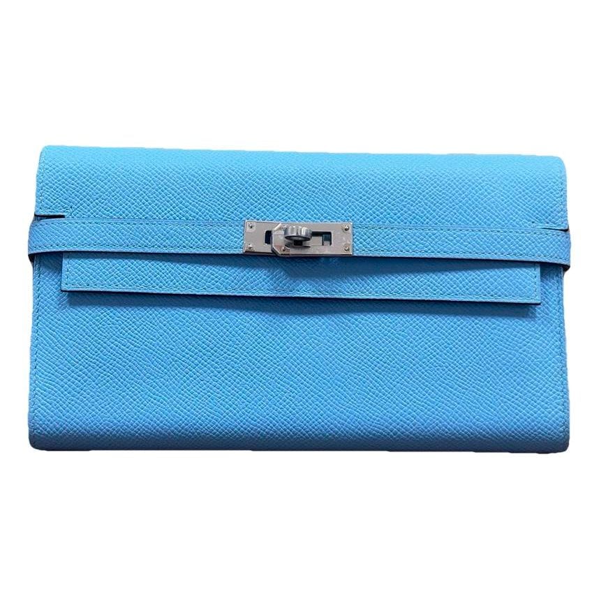 Hermes Kelly Handbag Celeste Epsom Leather
