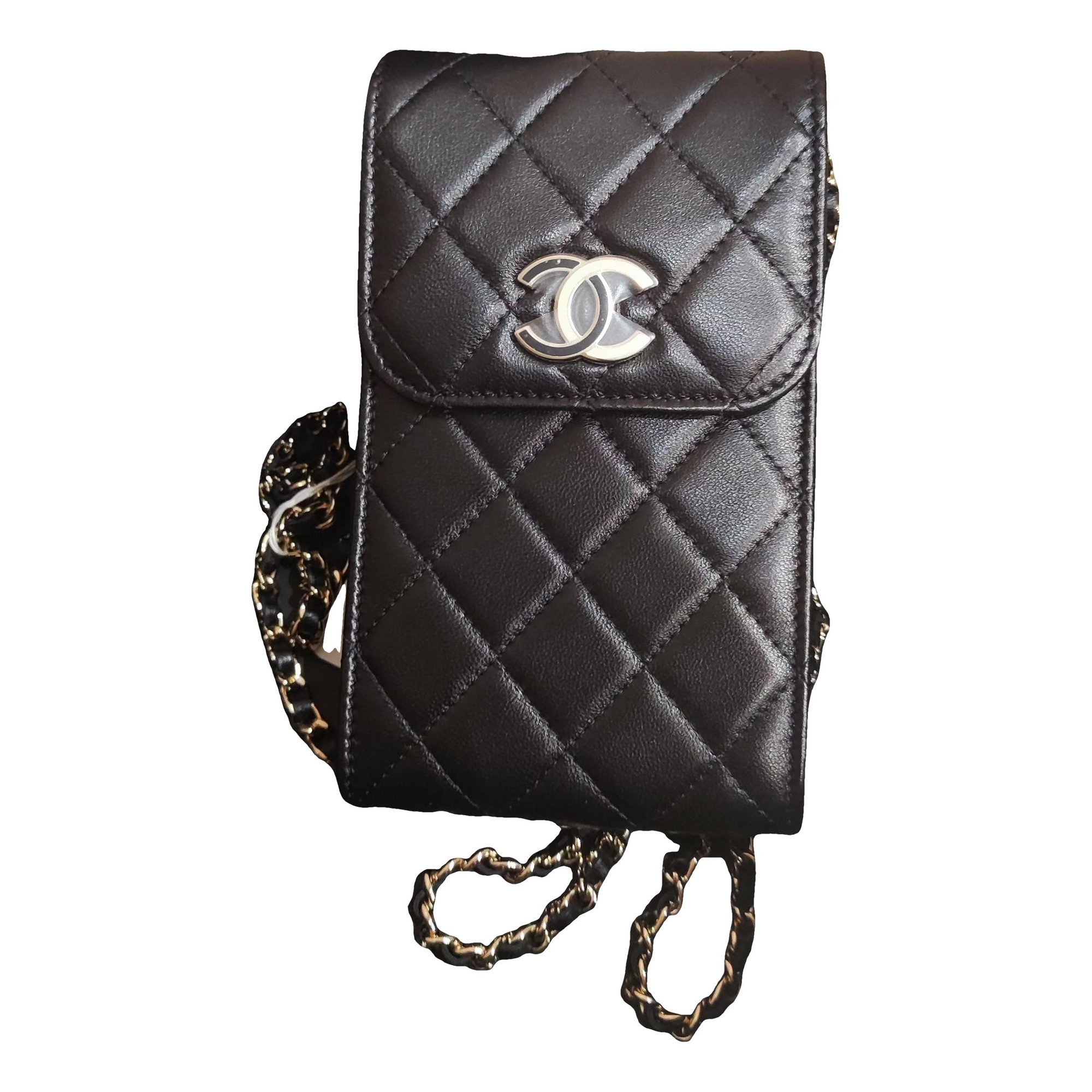 Leather clutch bag