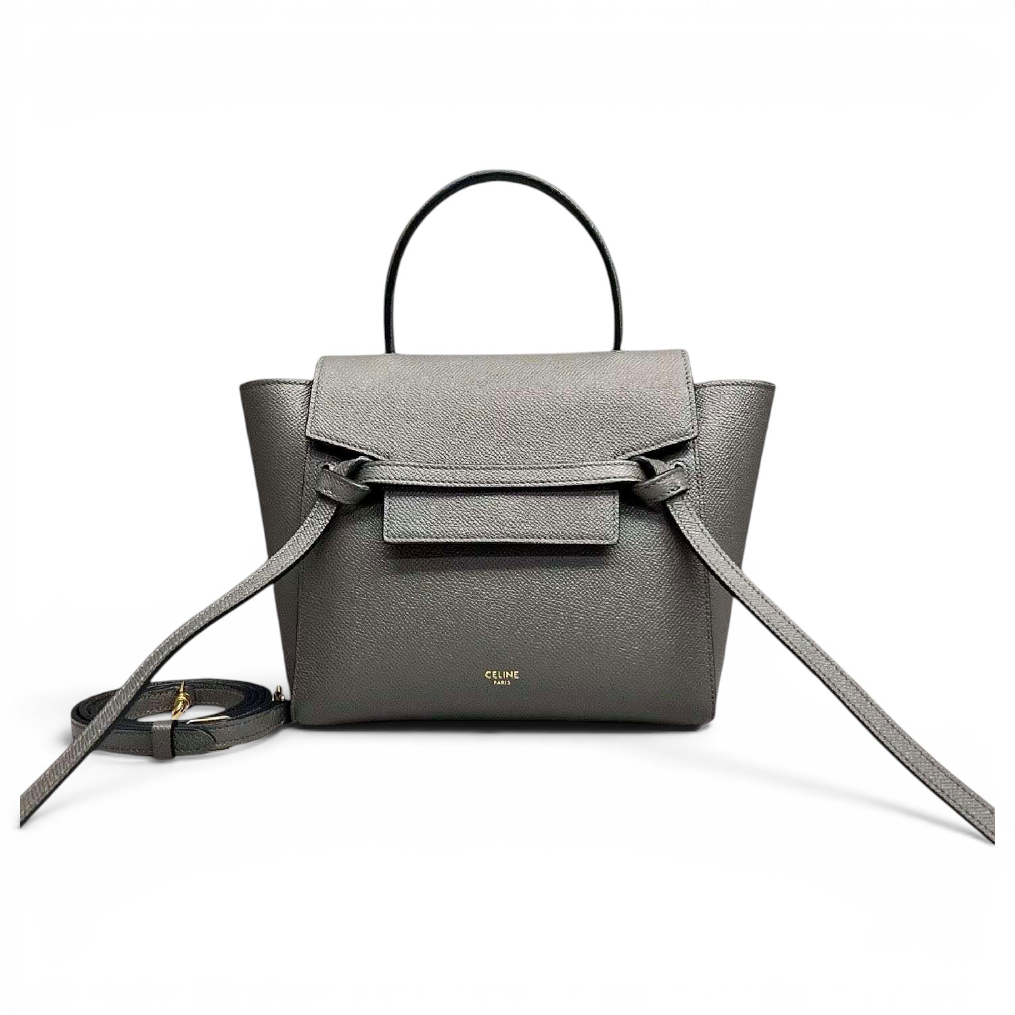 Belt leather handbag