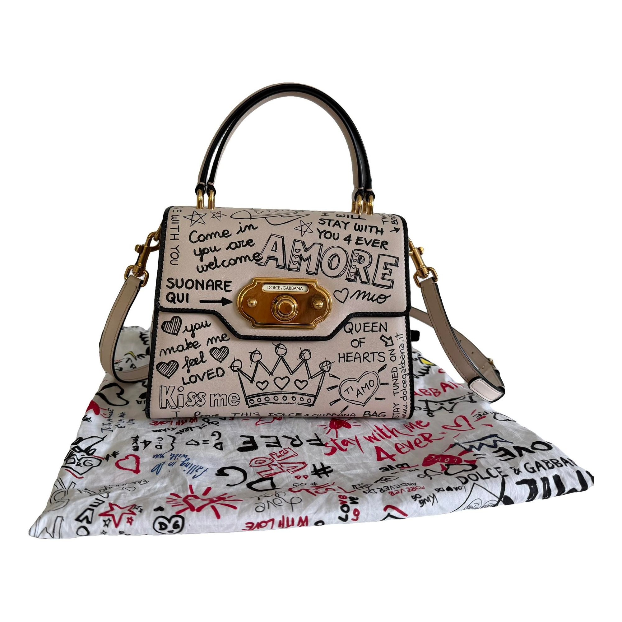 Welcome leather handbag