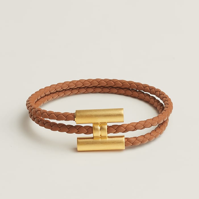 Gold Tournis Tresse Bracelet