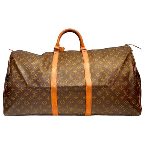 Keepall leather travel bag