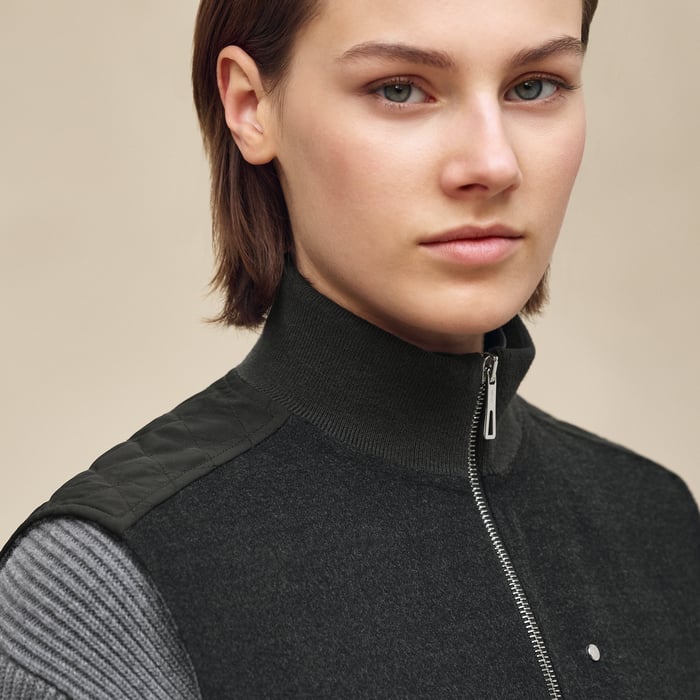 Gris Obscur "Chaine d'Ancre" Sleeveless Vest
