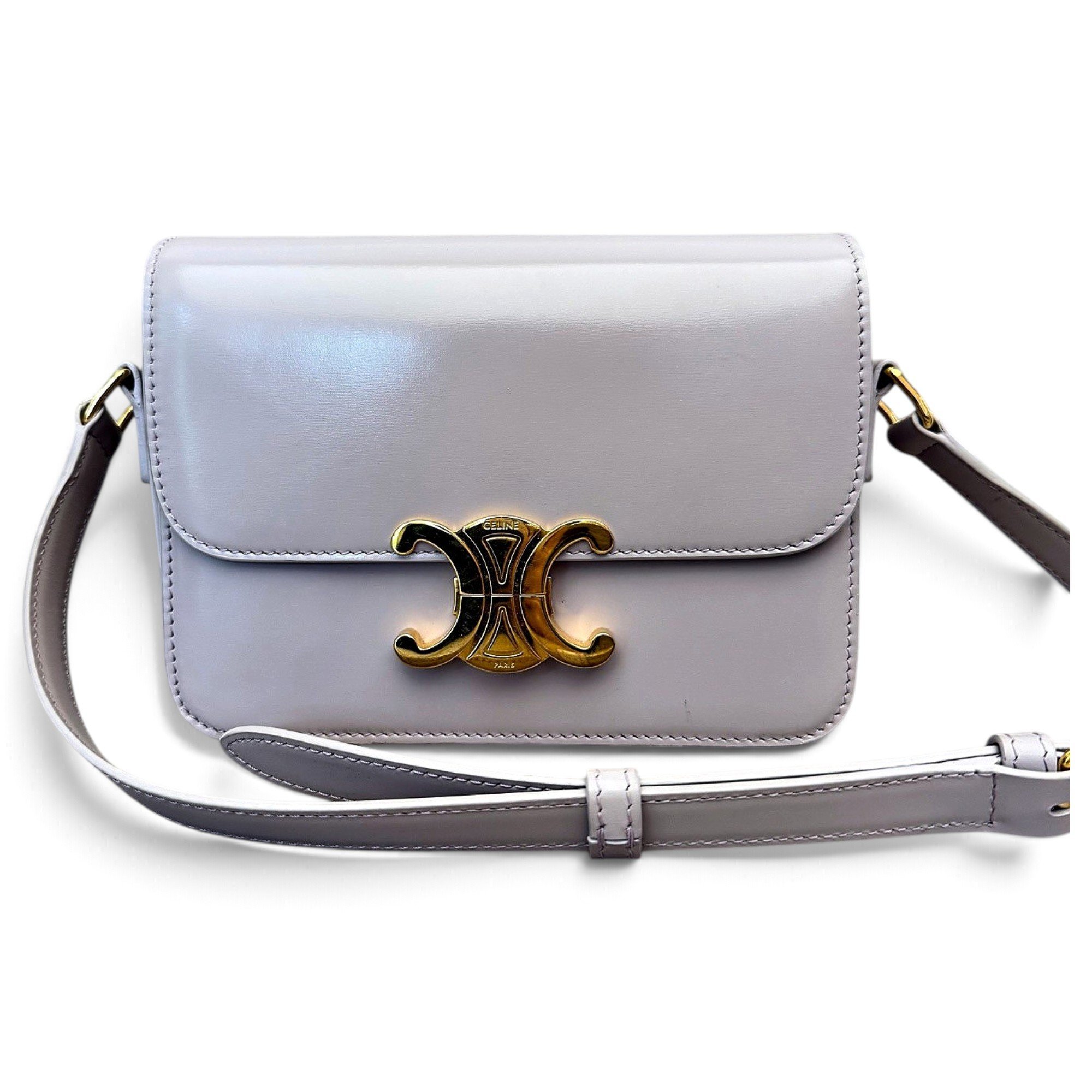 Triomphe leather handbag