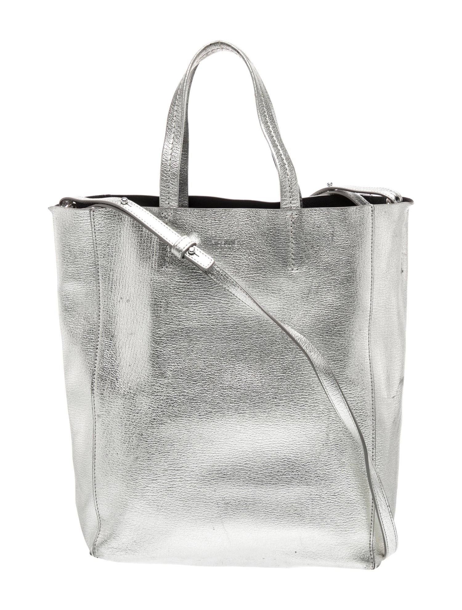 Leather Vertical Cabas Small