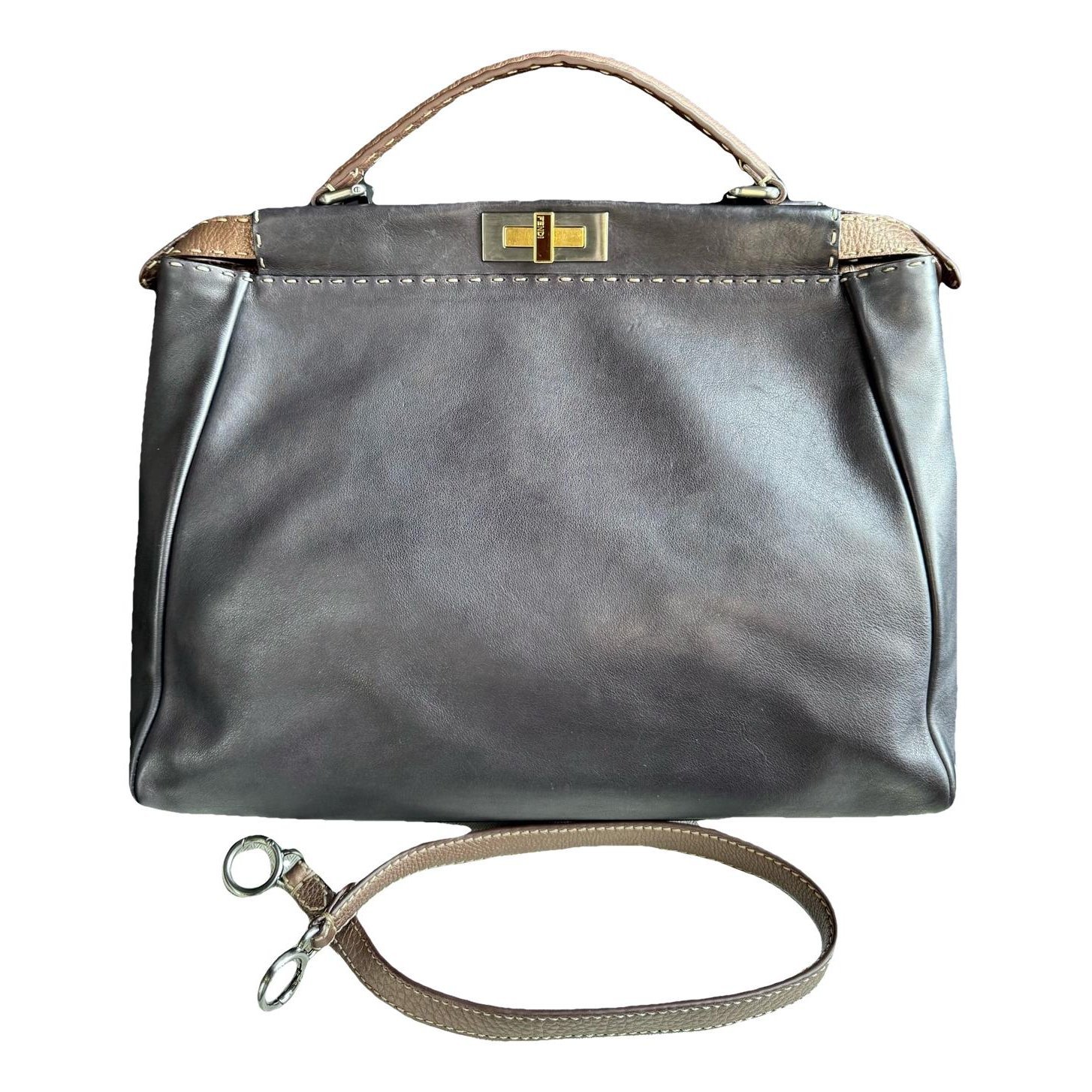 Peekaboo leather handbag