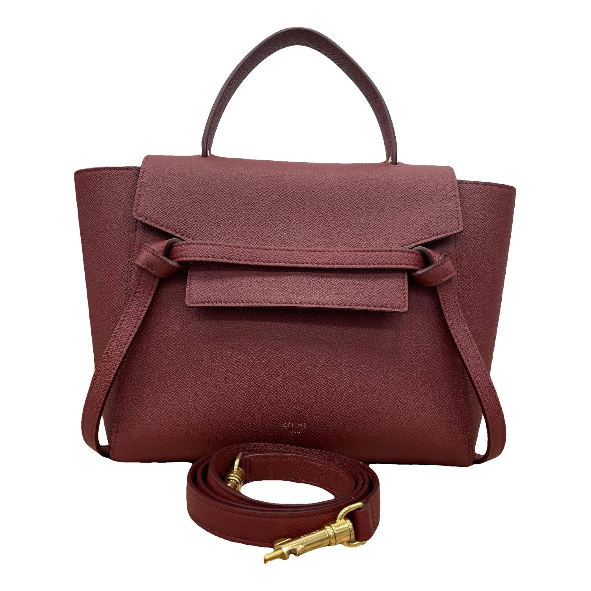 Belt leather handbag