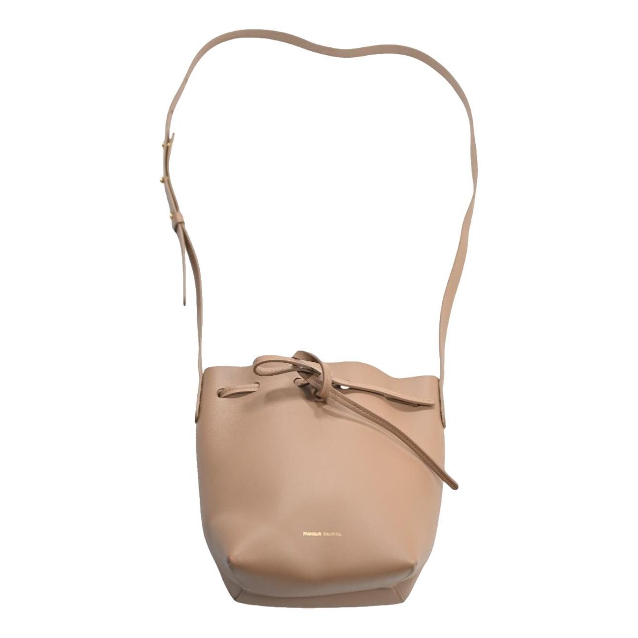Bucket leather crossbody bag