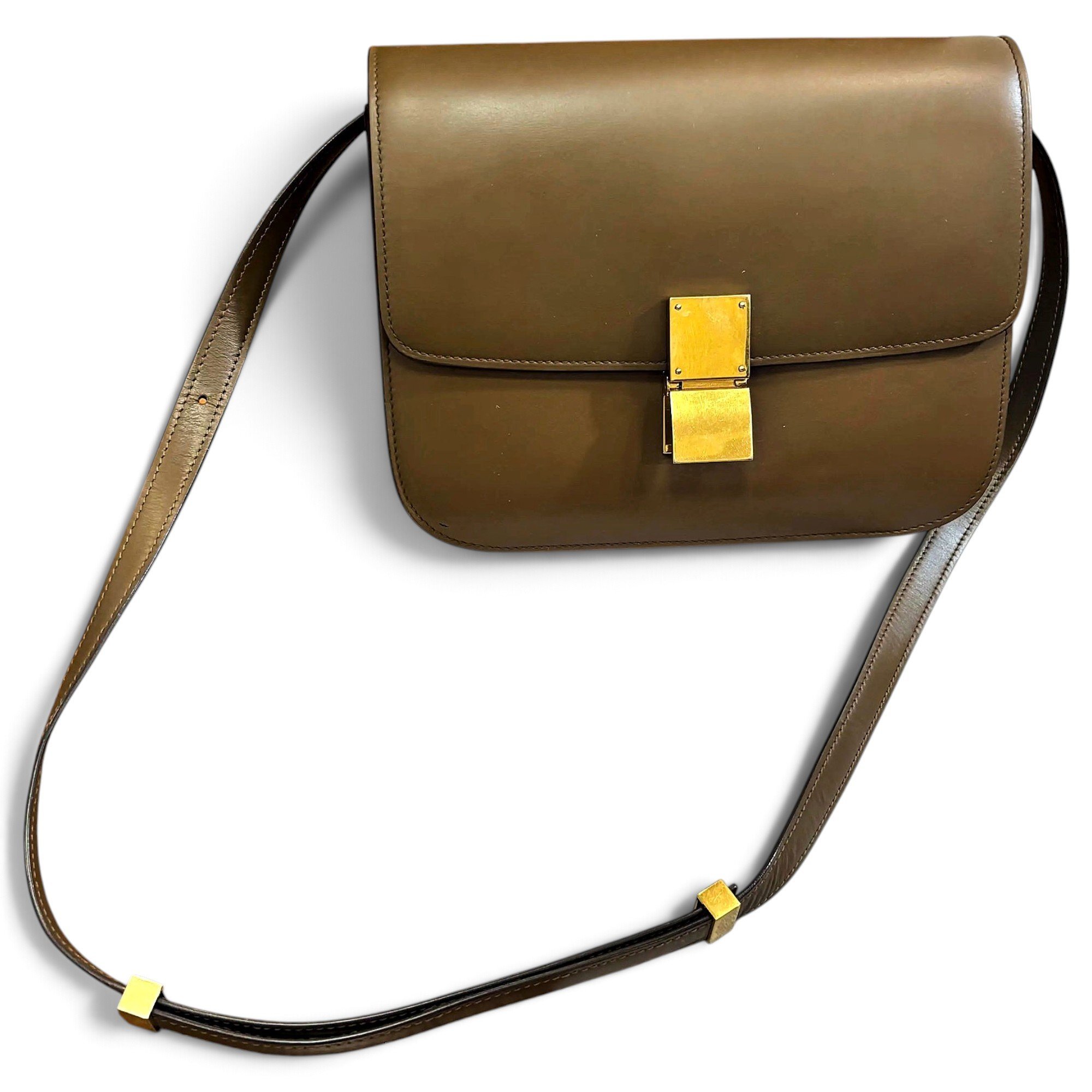Classic leather crossbody bag