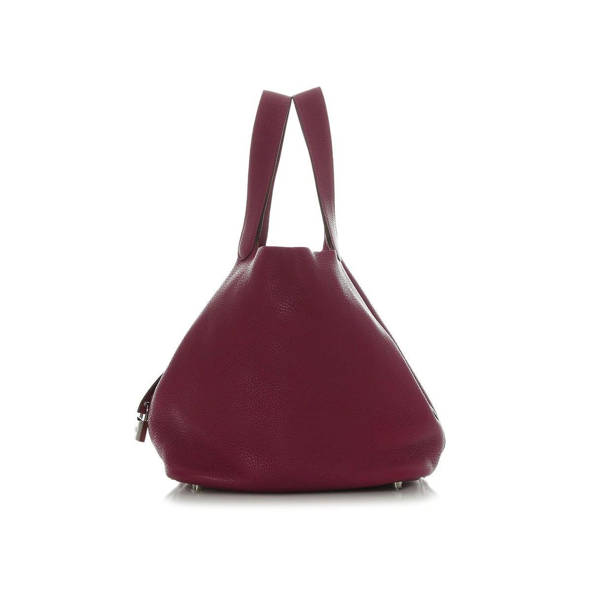 Picotin leather tote
