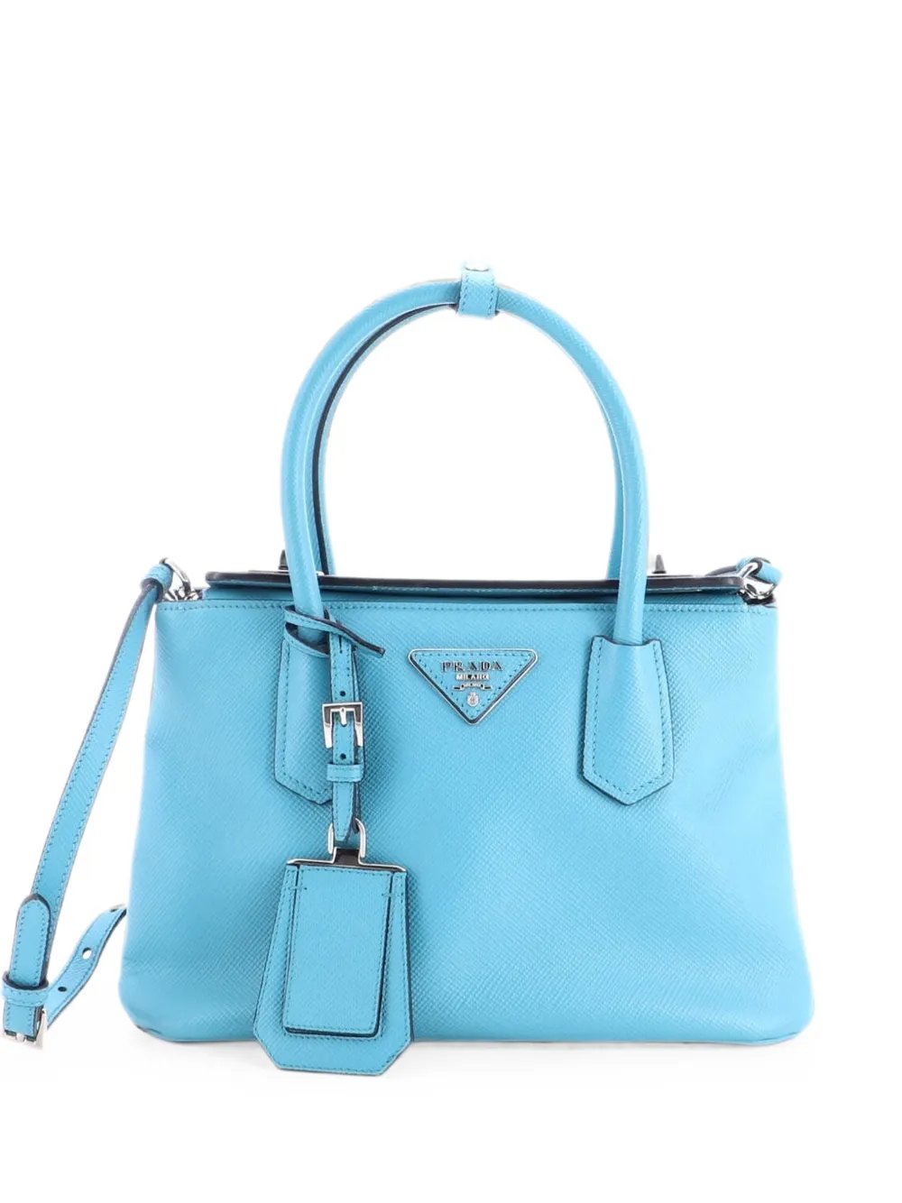 Turnlock Cuir Twin Tote Saffiano Leather Mini satchel