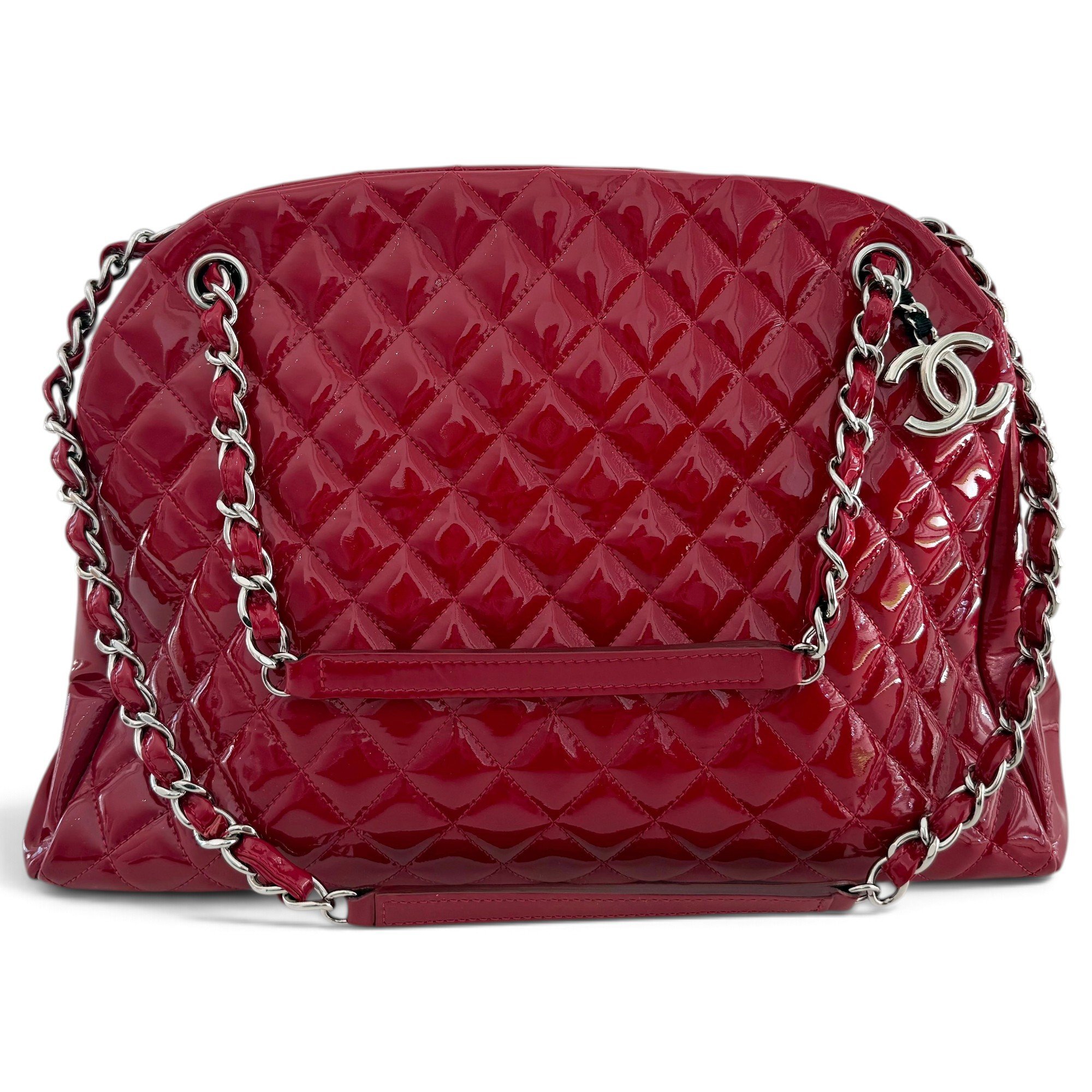 Mademoiselle patent leather bowling bag