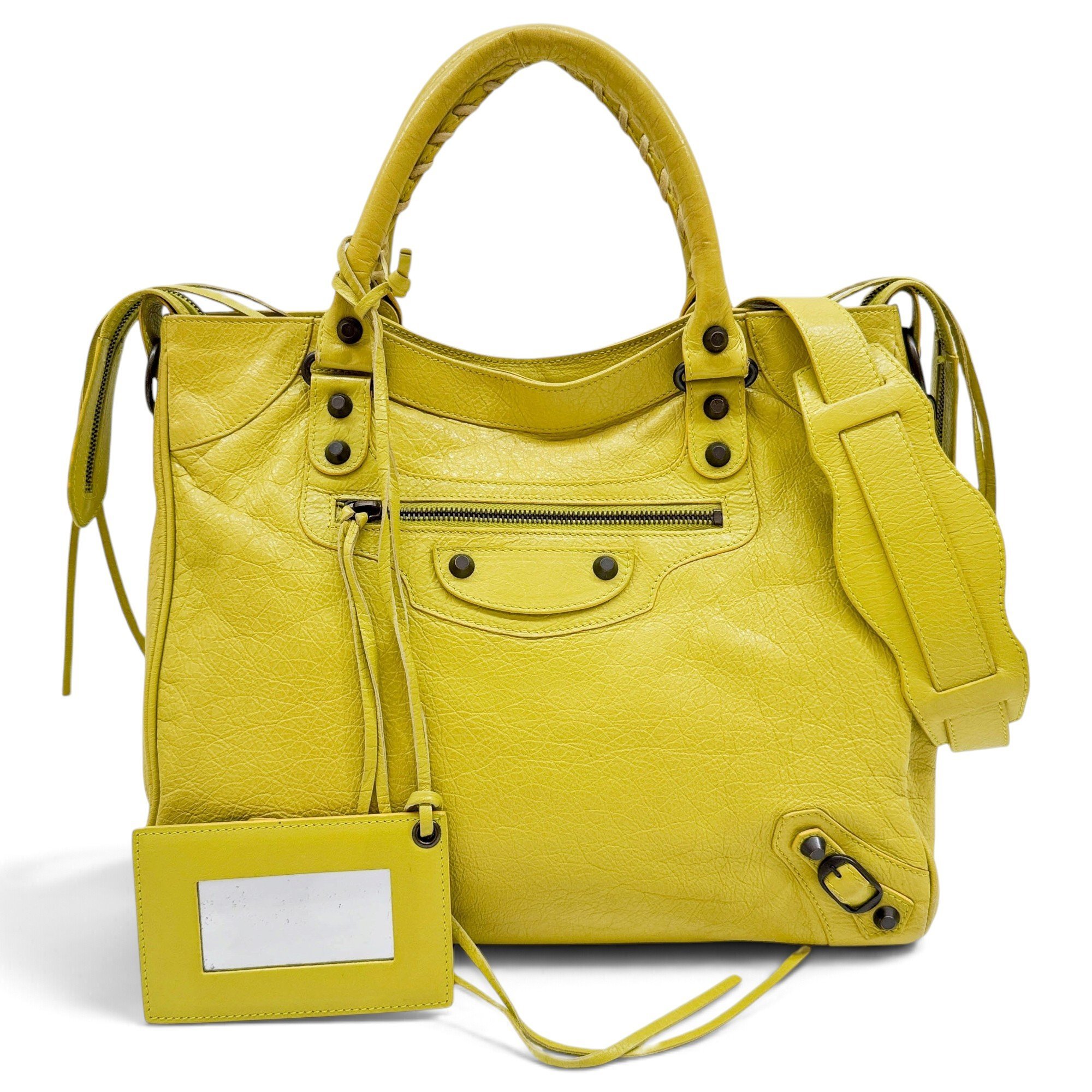 Vélo leather handbag