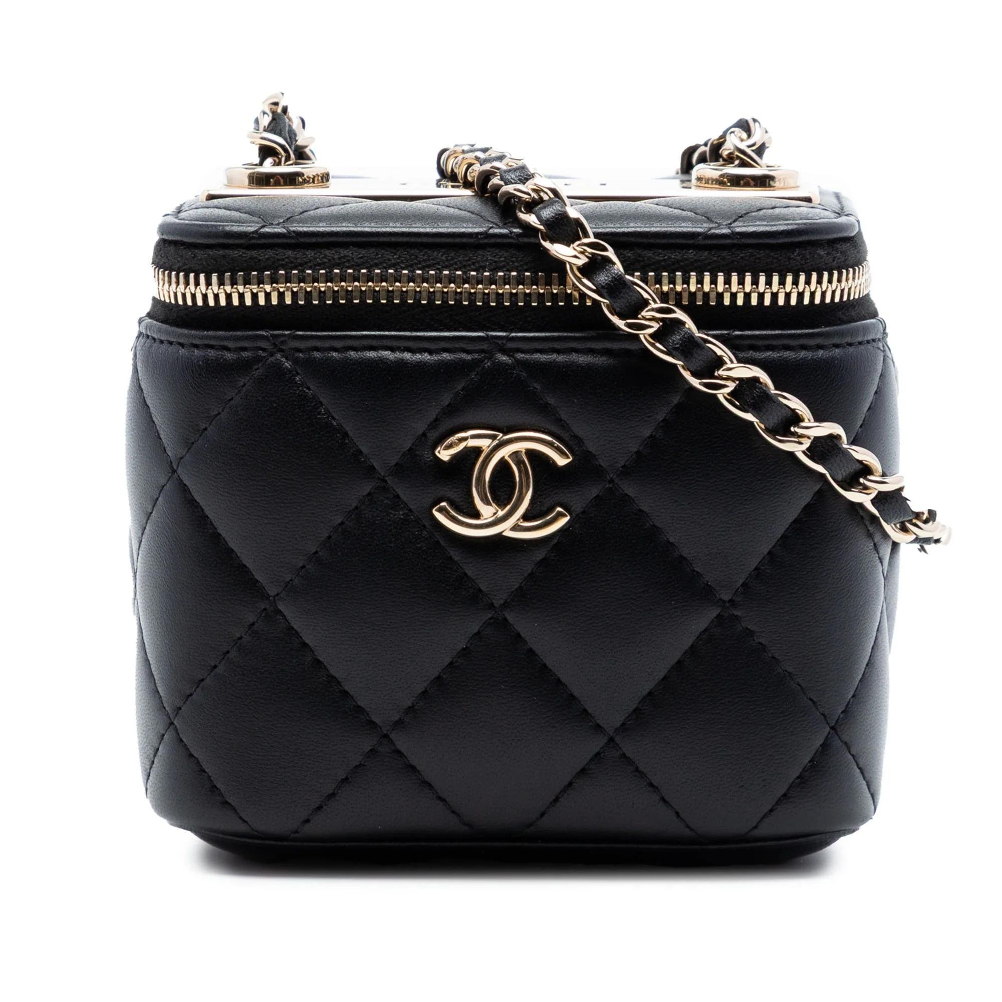 Leather vanity case