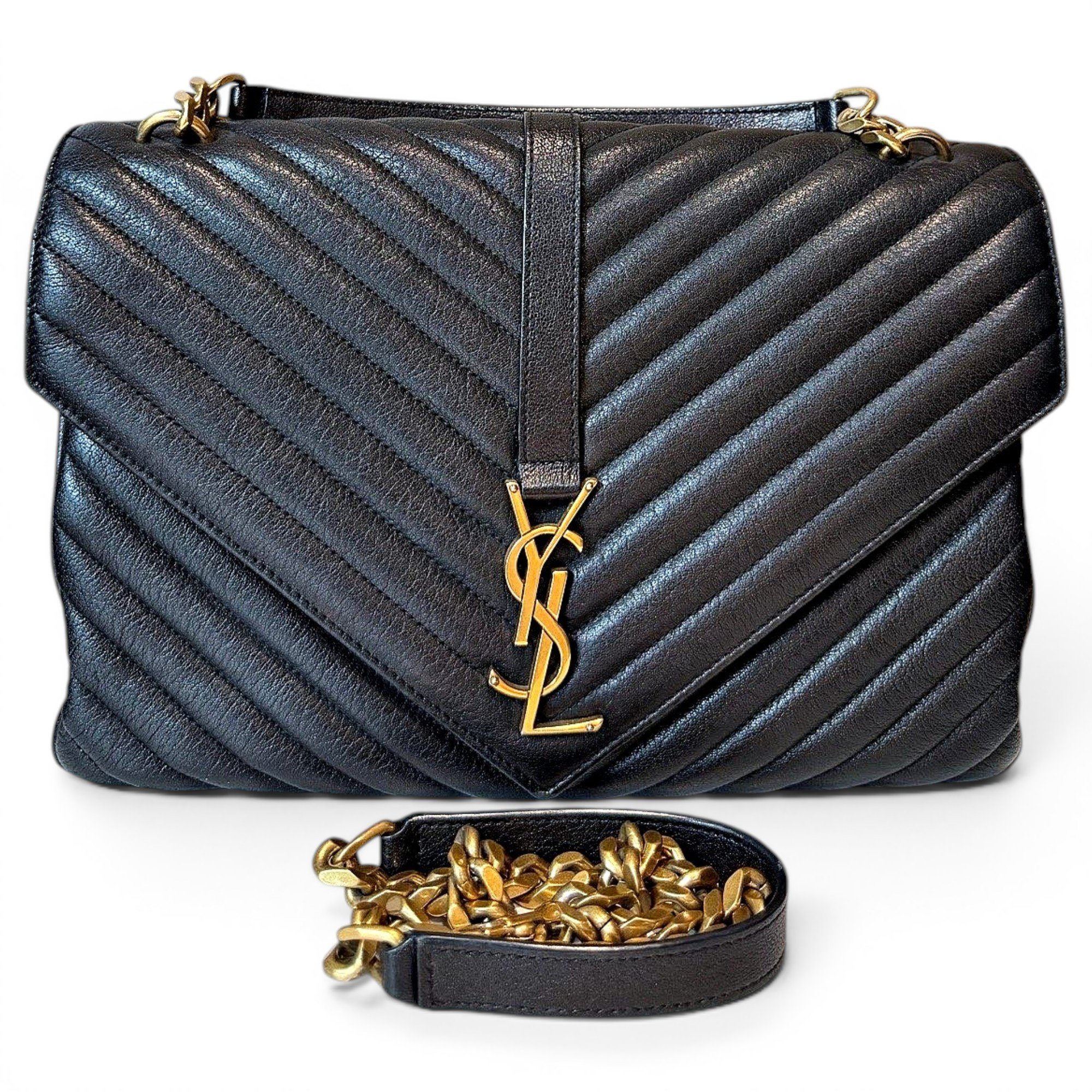 Collége monogramme leather handbag