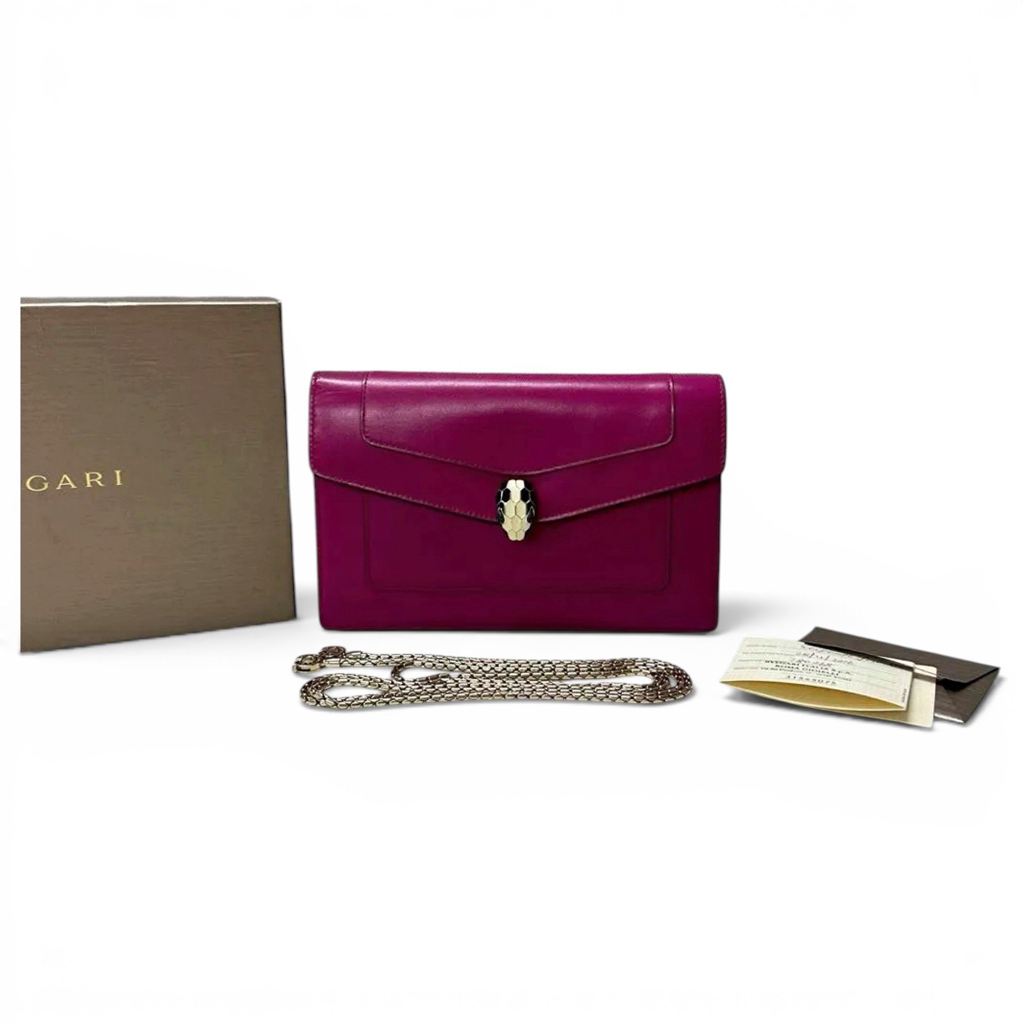 Serpenti leather handbag