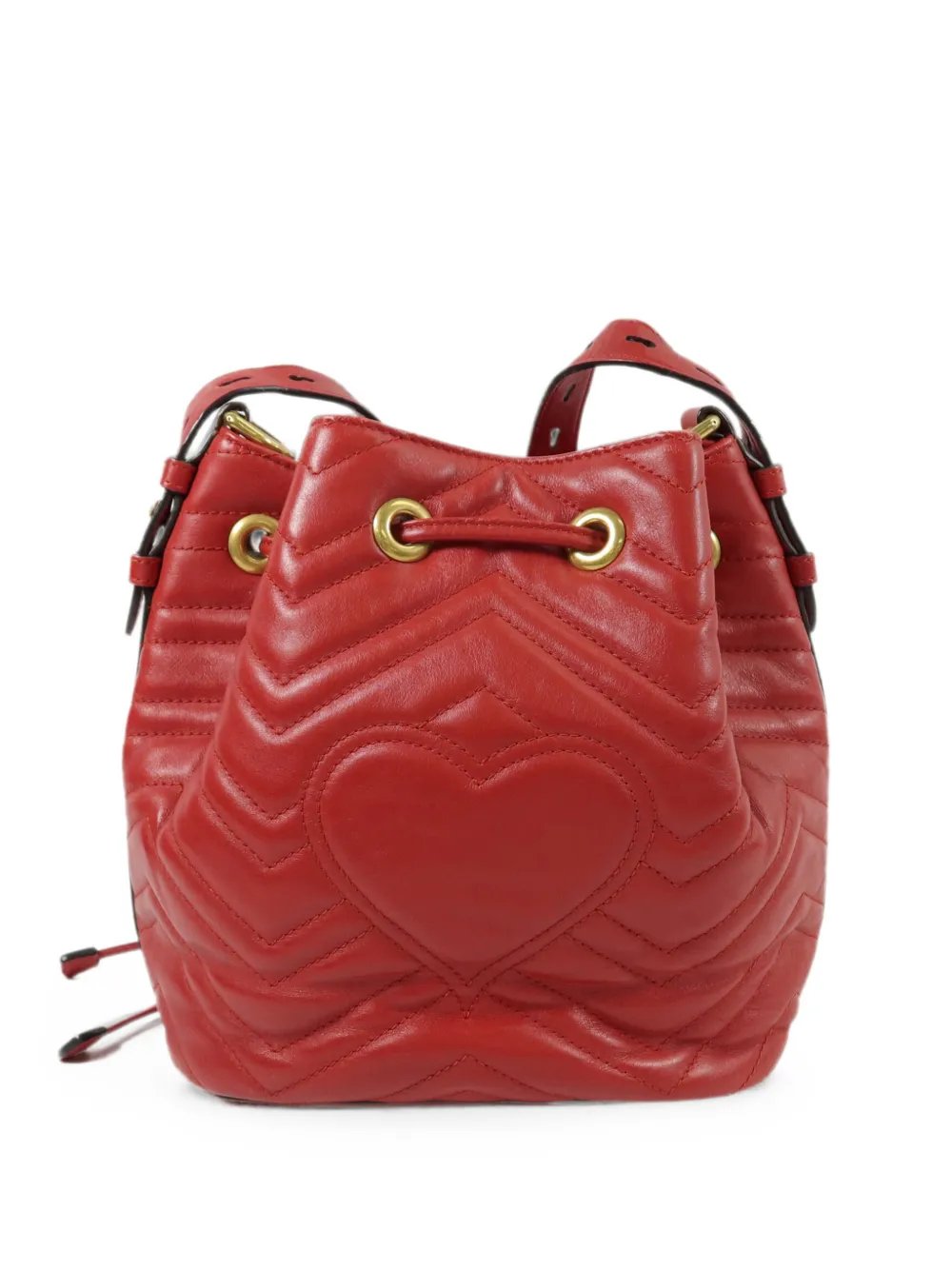 GG logo-plaque quilted bucket bag