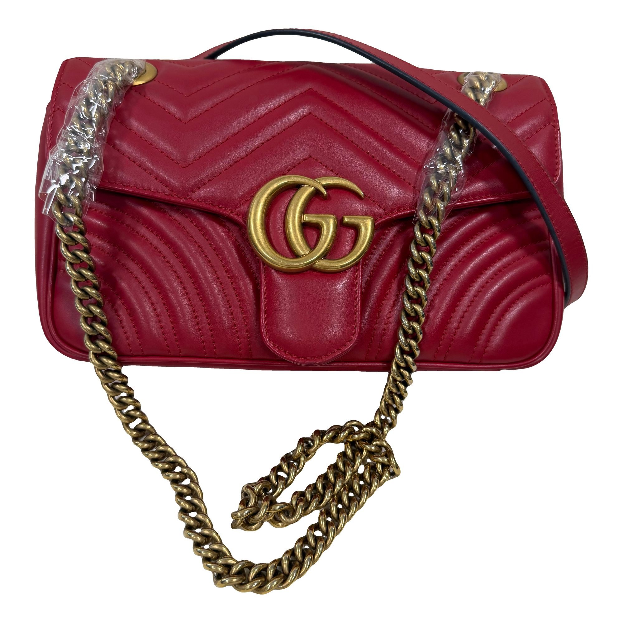 GG Marmont Flap leather handbag