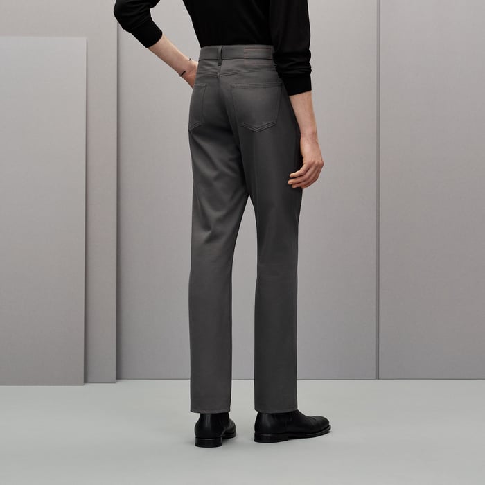 Gris Brûlé Straight Cut Jeans