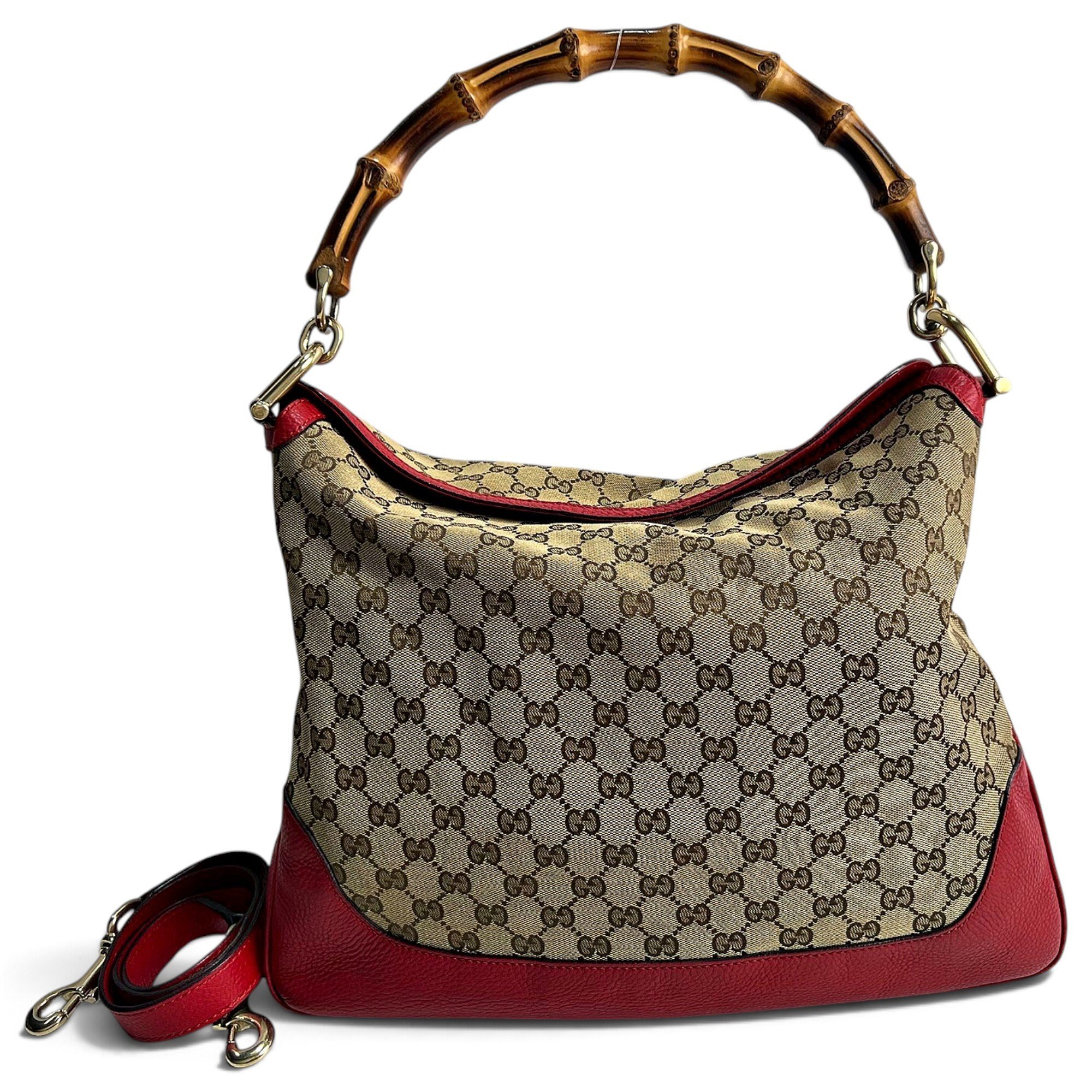Bamboo Top Handle leather handbag