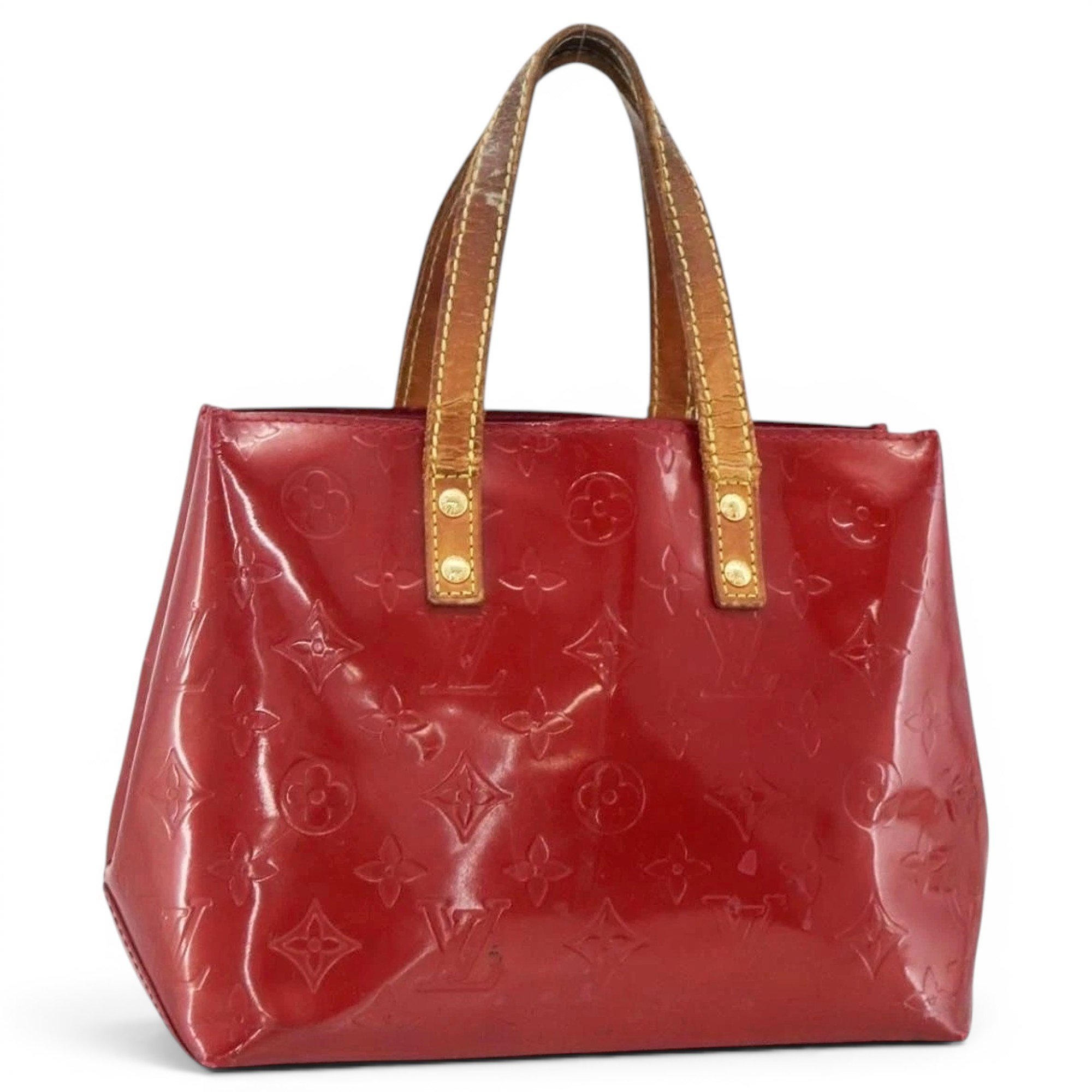 Patent leather handbag