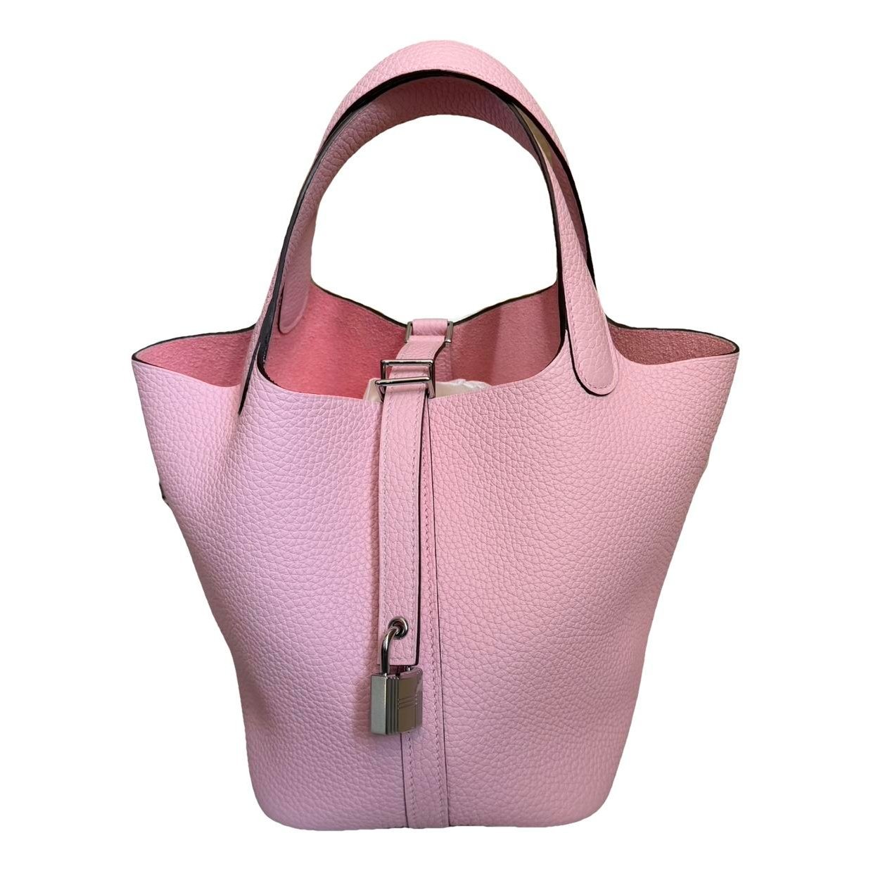 Picotin leather tote