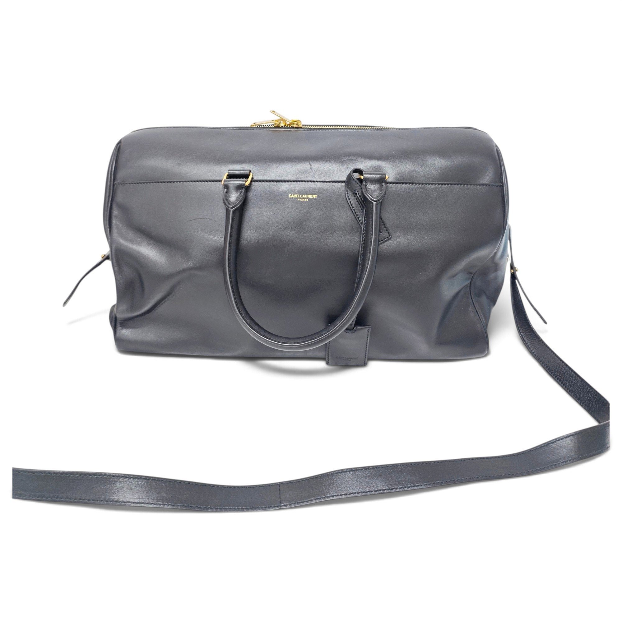 Leather bowling bag