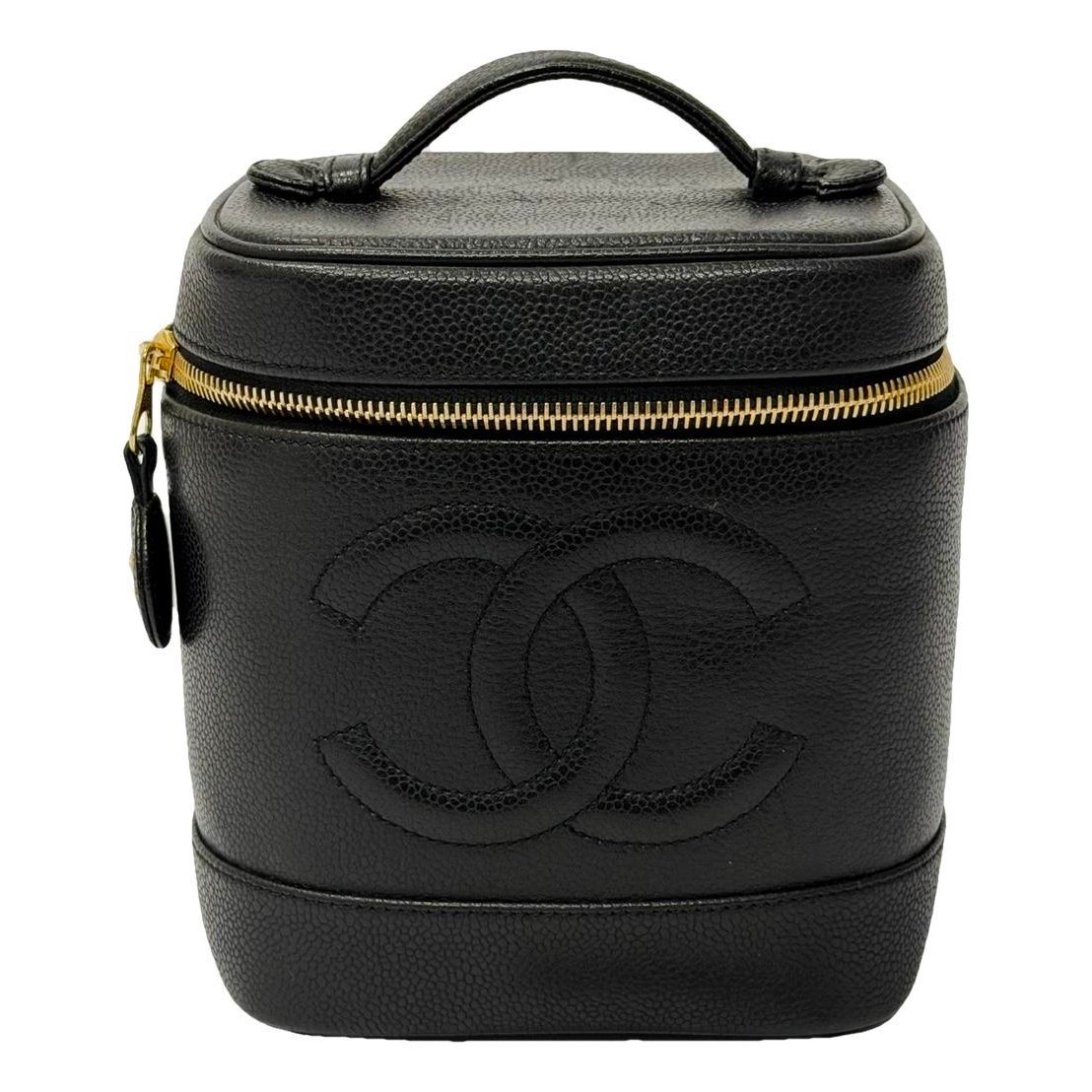 Leather vanity case