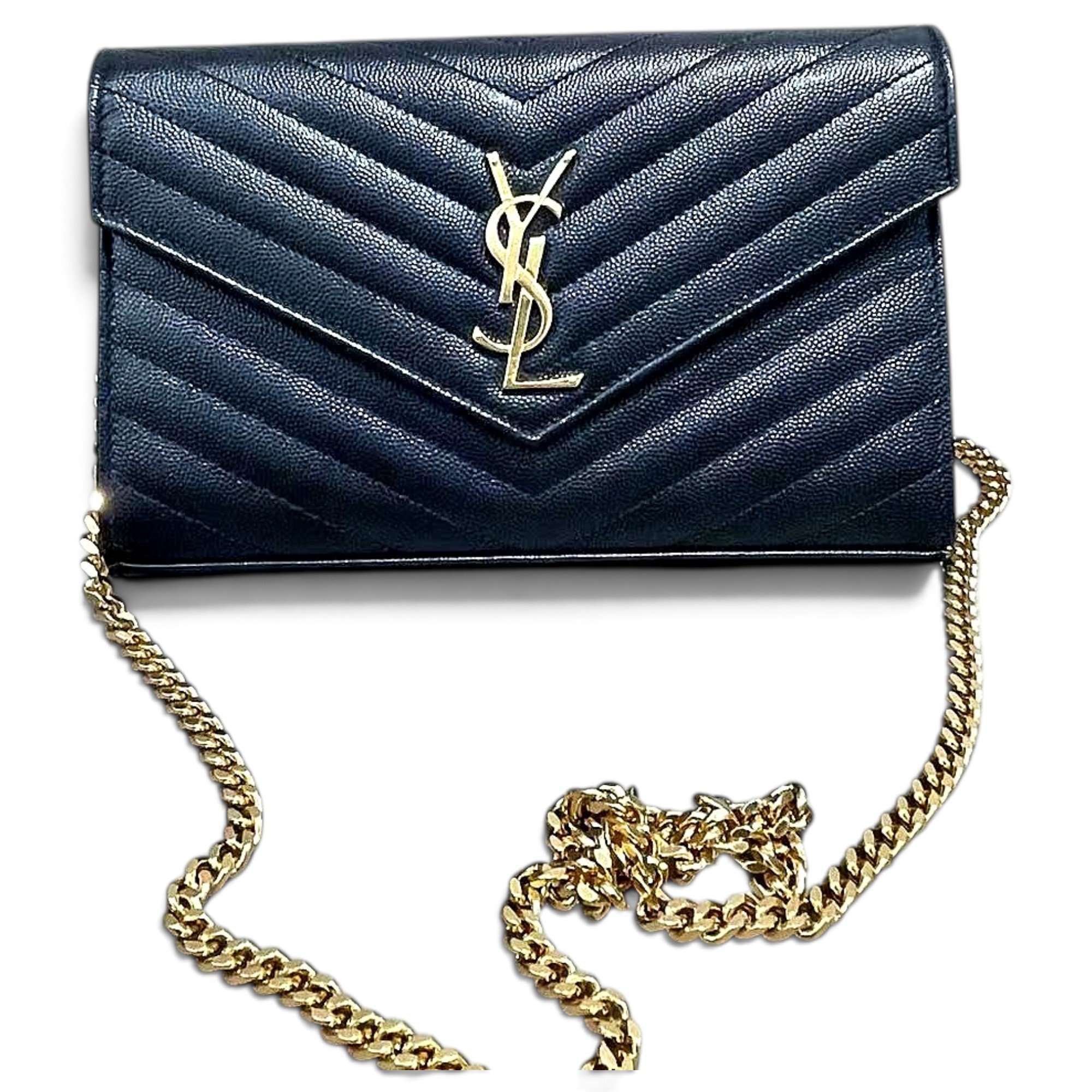 Envelope leather handbag