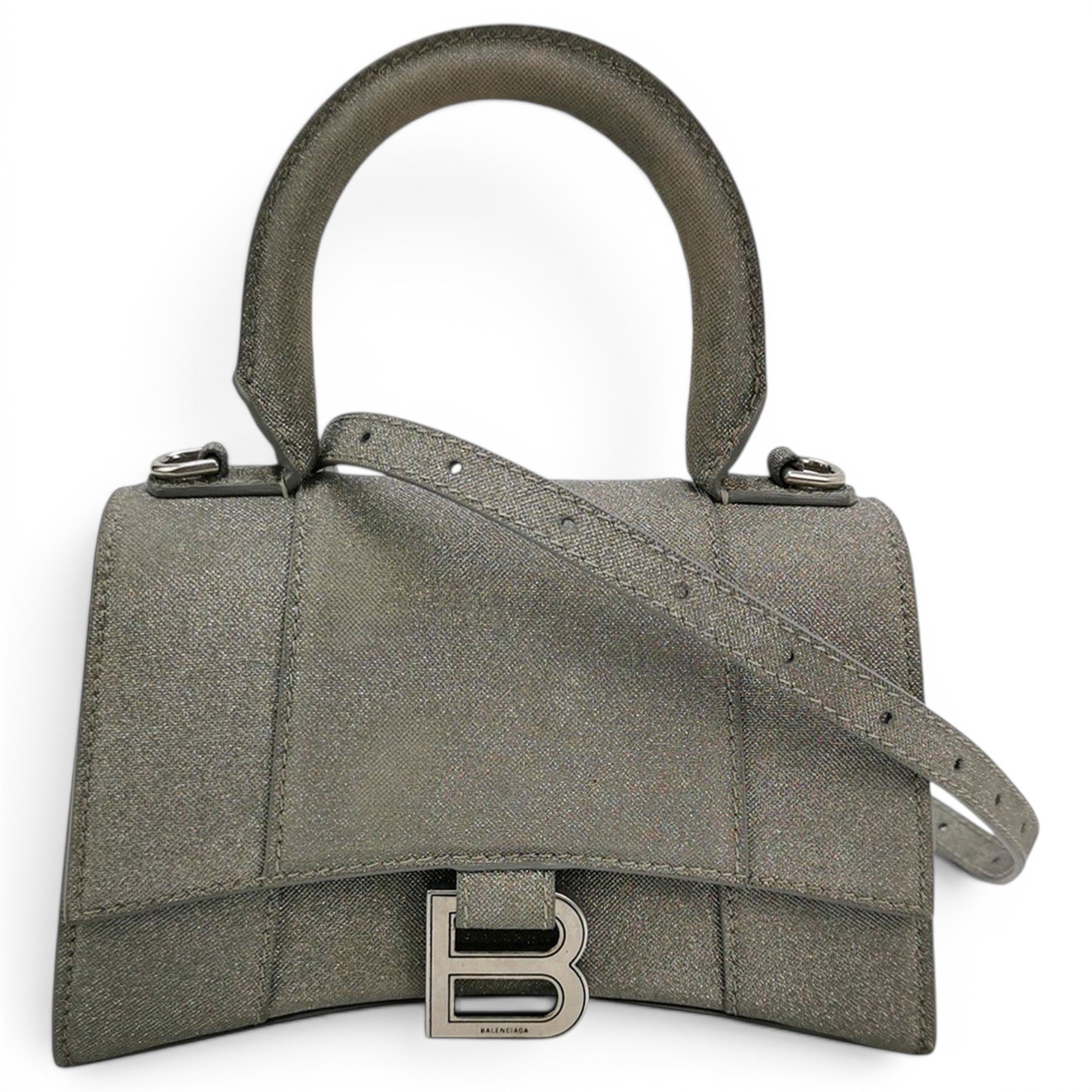 Hourglass cloth handbag