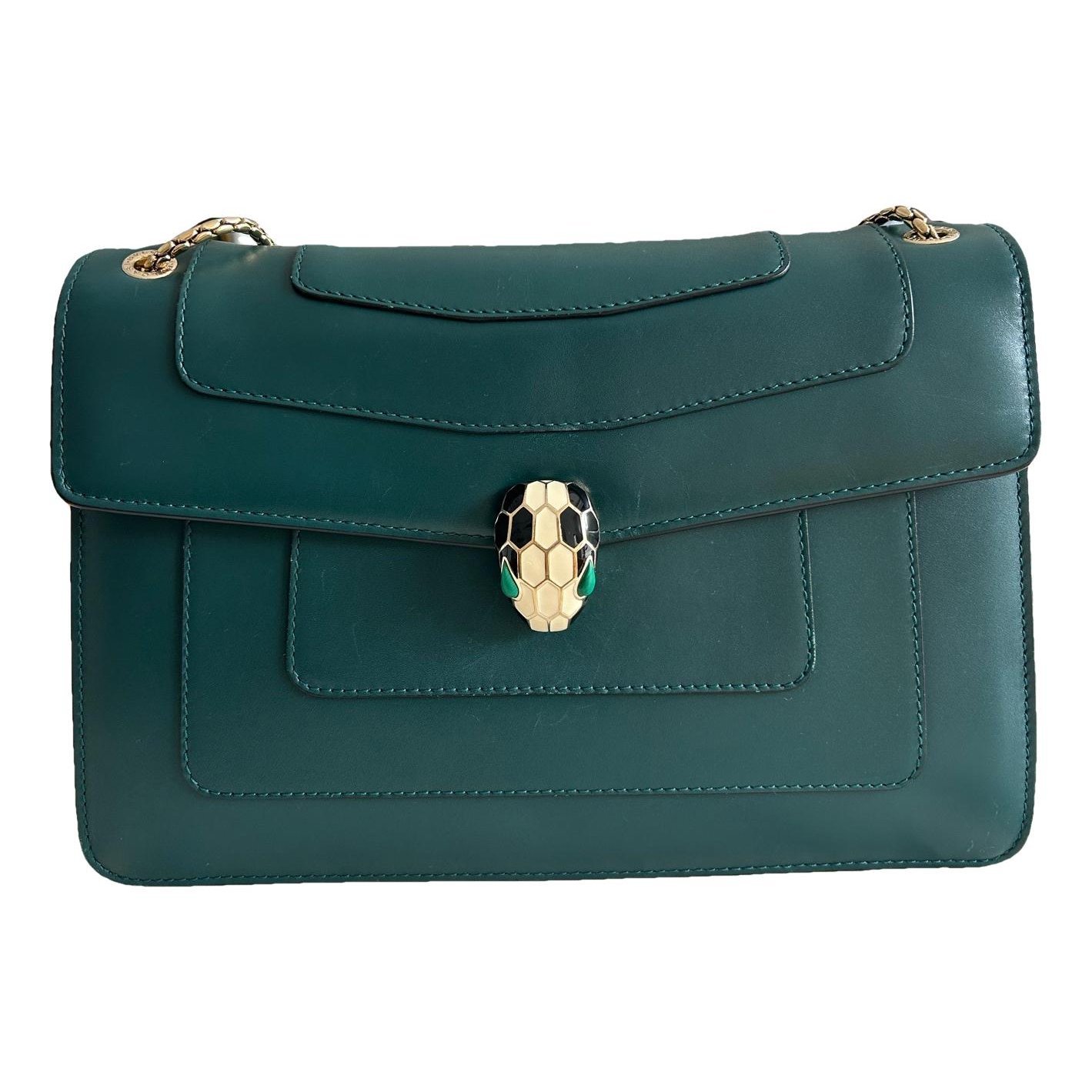 Serpenti leather handbag
