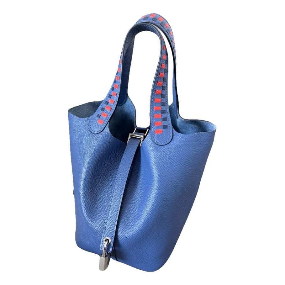 Picotin leather tote