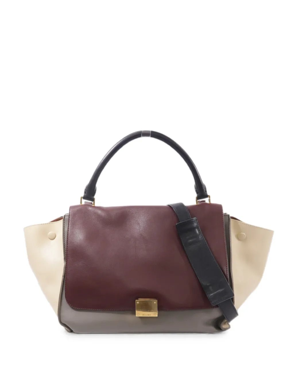 Trapeze two-way calfskin tote bag