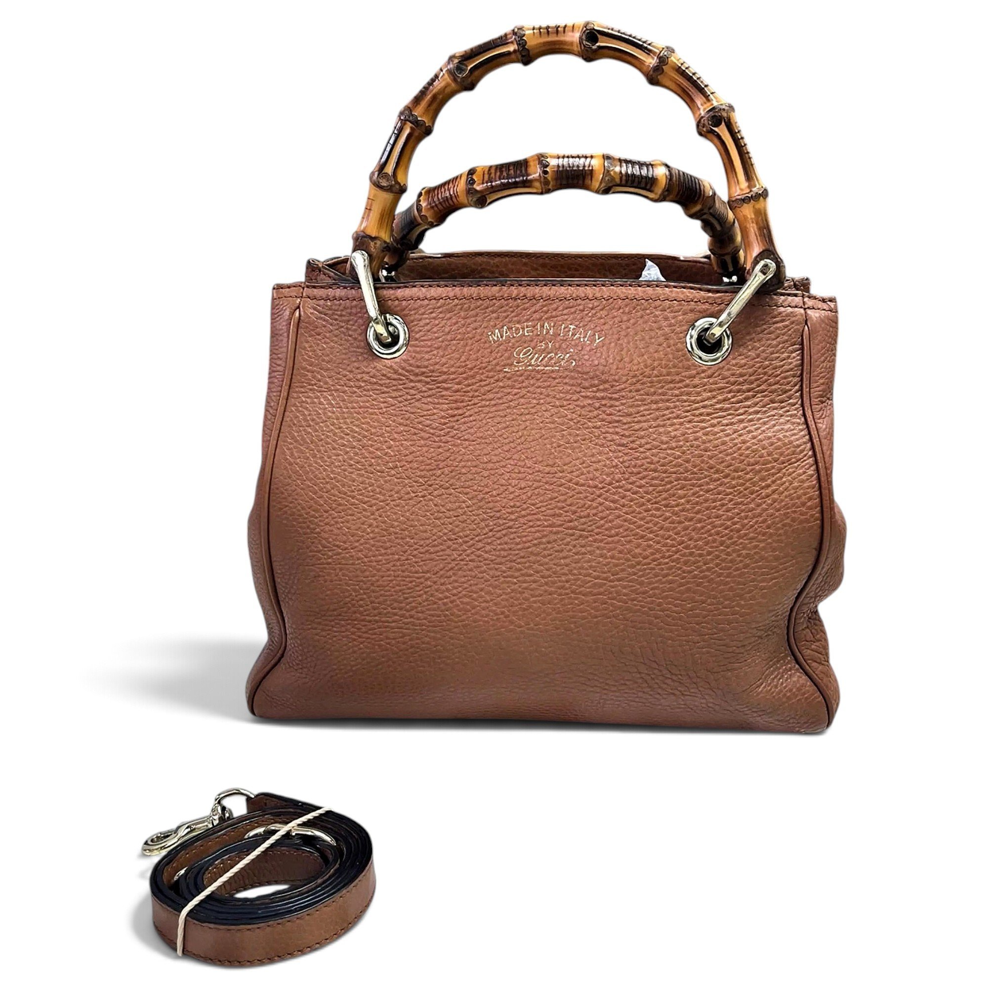 Bamboo Shopper leather crossbody bag