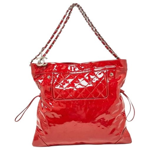 Patent leather handbag