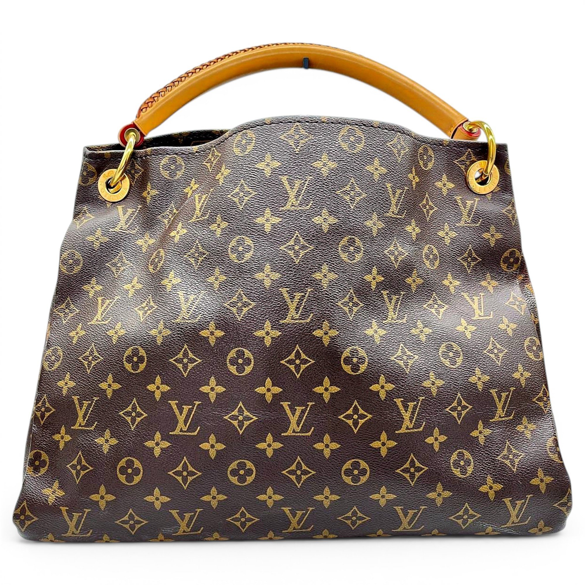 Artsy leather handbag