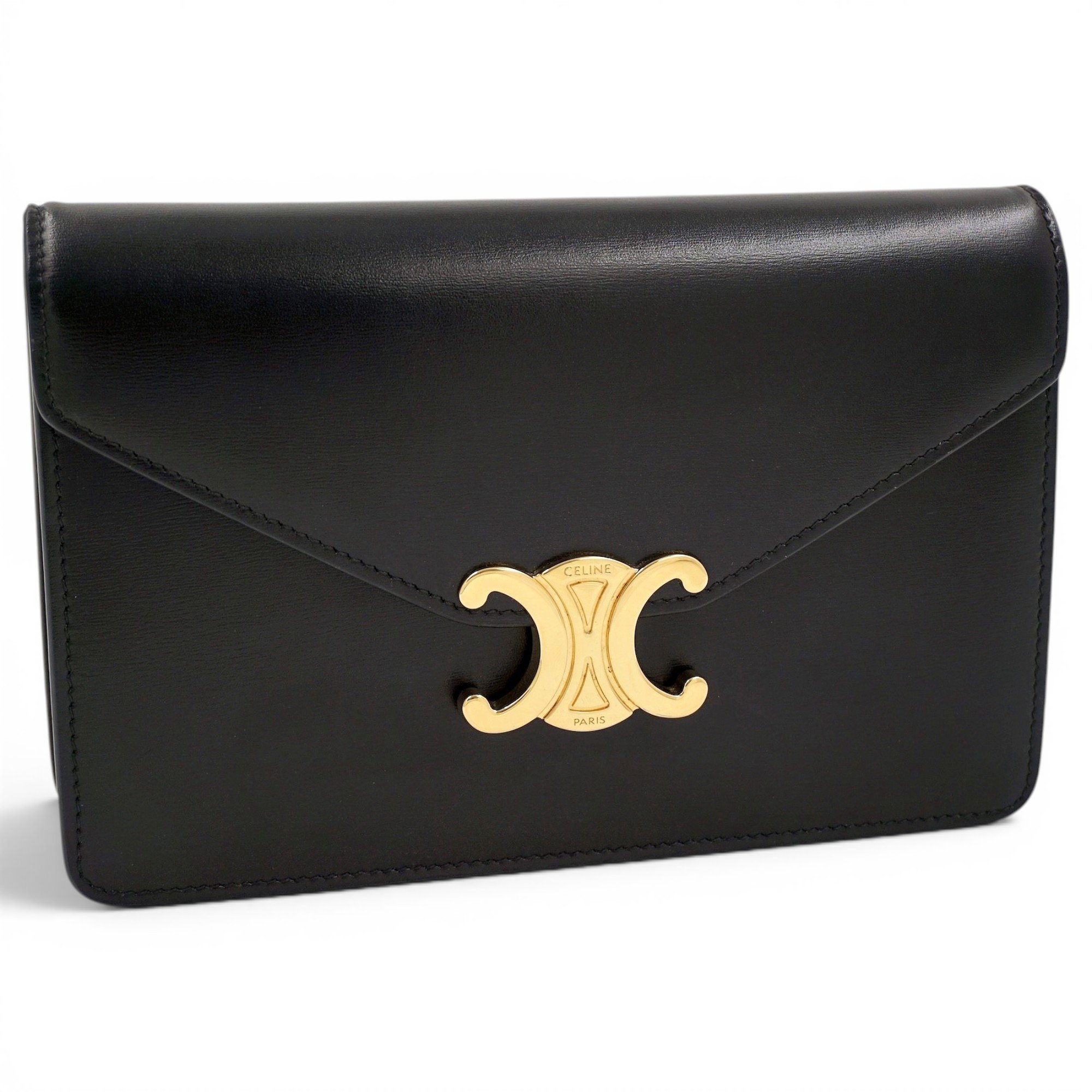 Triomphe leather crossbody bag