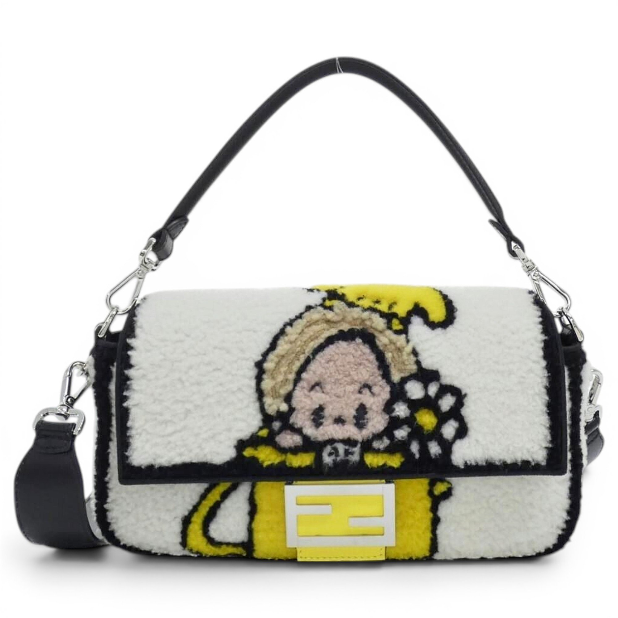 Baguette leather handbag