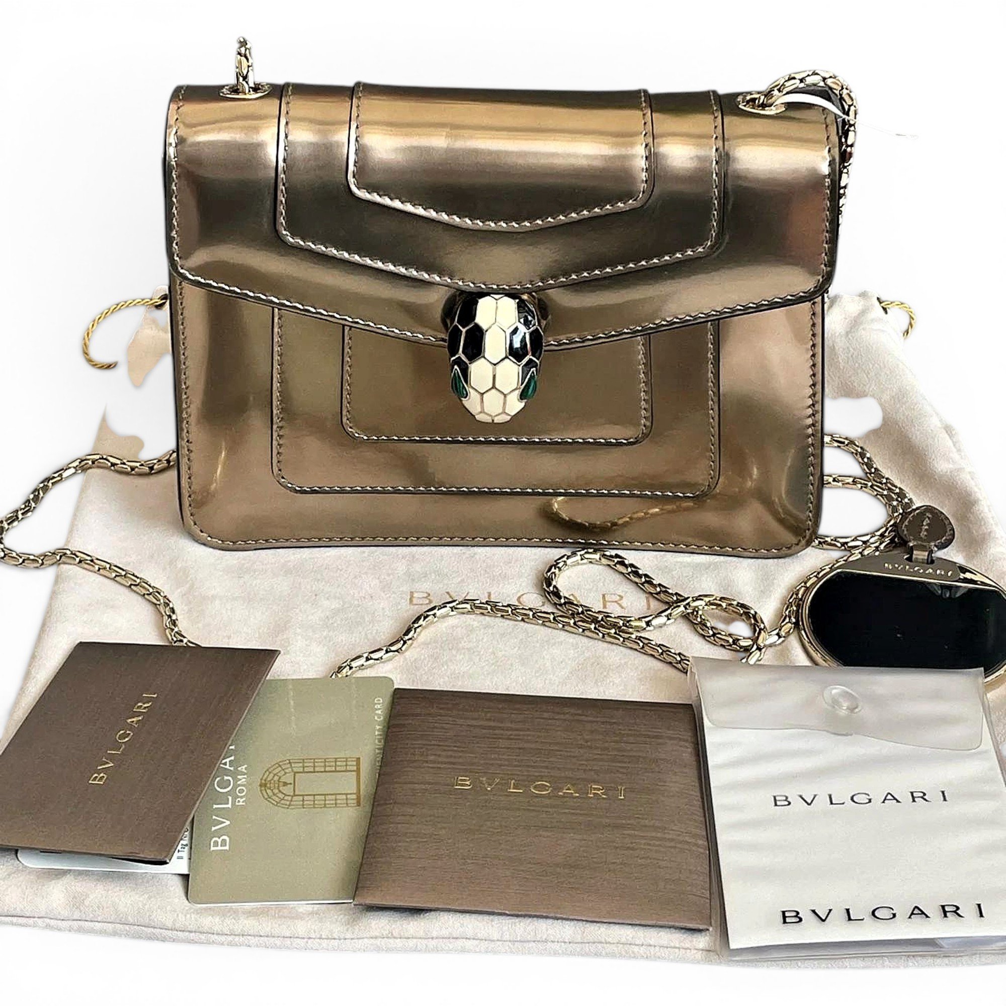 Patent leather crossbody bag