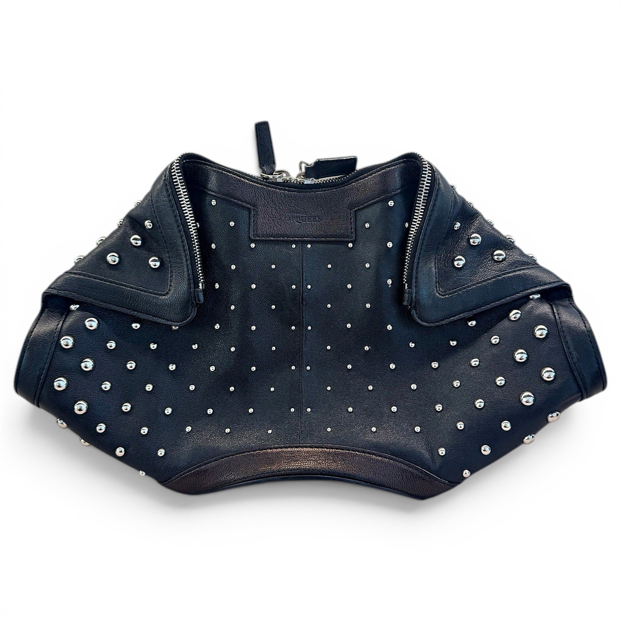 Manta leather clutch bag