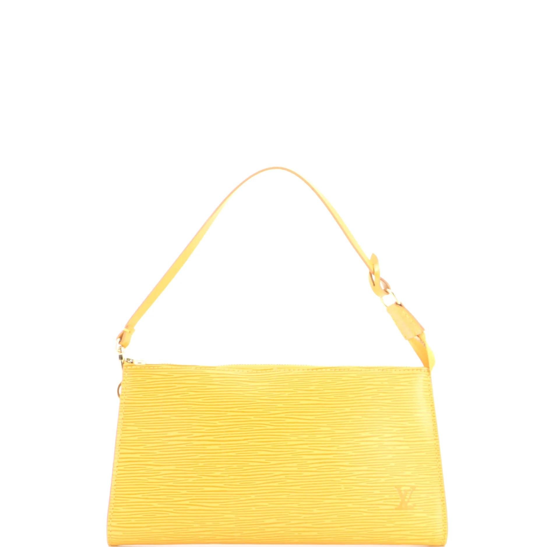 Leather clutch bag